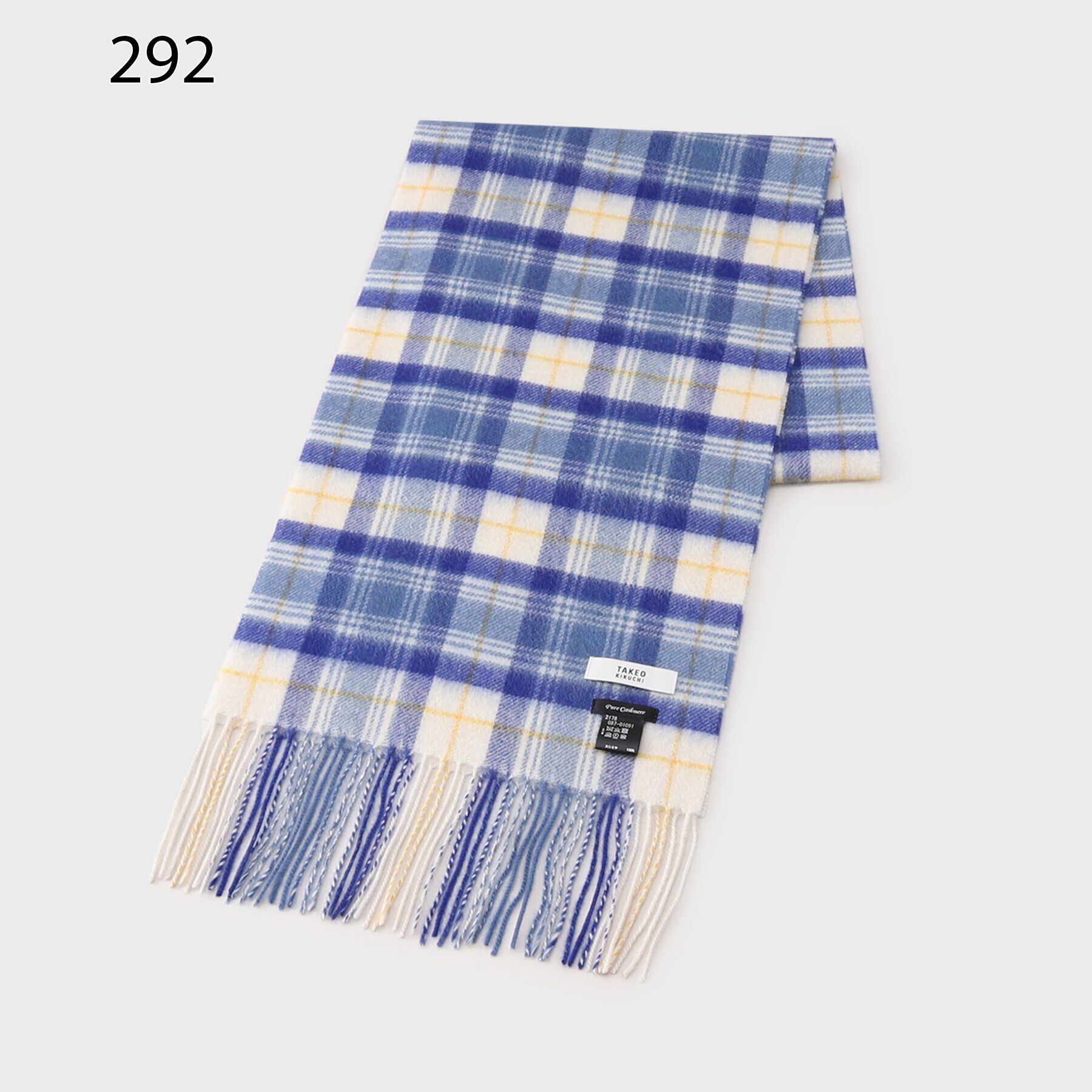 TAKEO KIKUCHI「【カシミヤ100%】チェック カシミヤマフラー」|ストール|