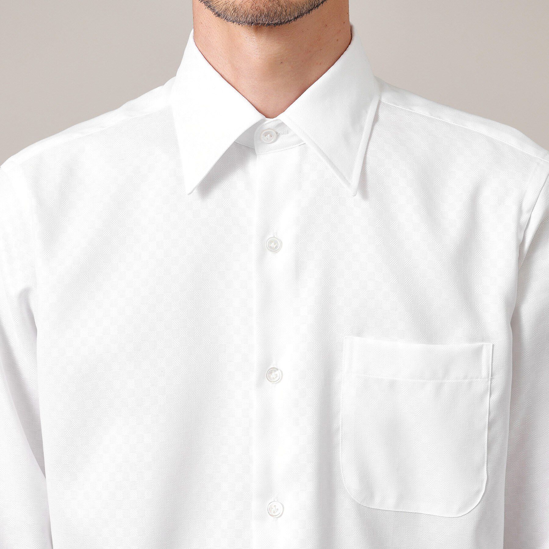 TAKEO KIKUCHI「【Made in JAPAN】市松紋 ドレスシャツ」|シャツ・ブラウス|