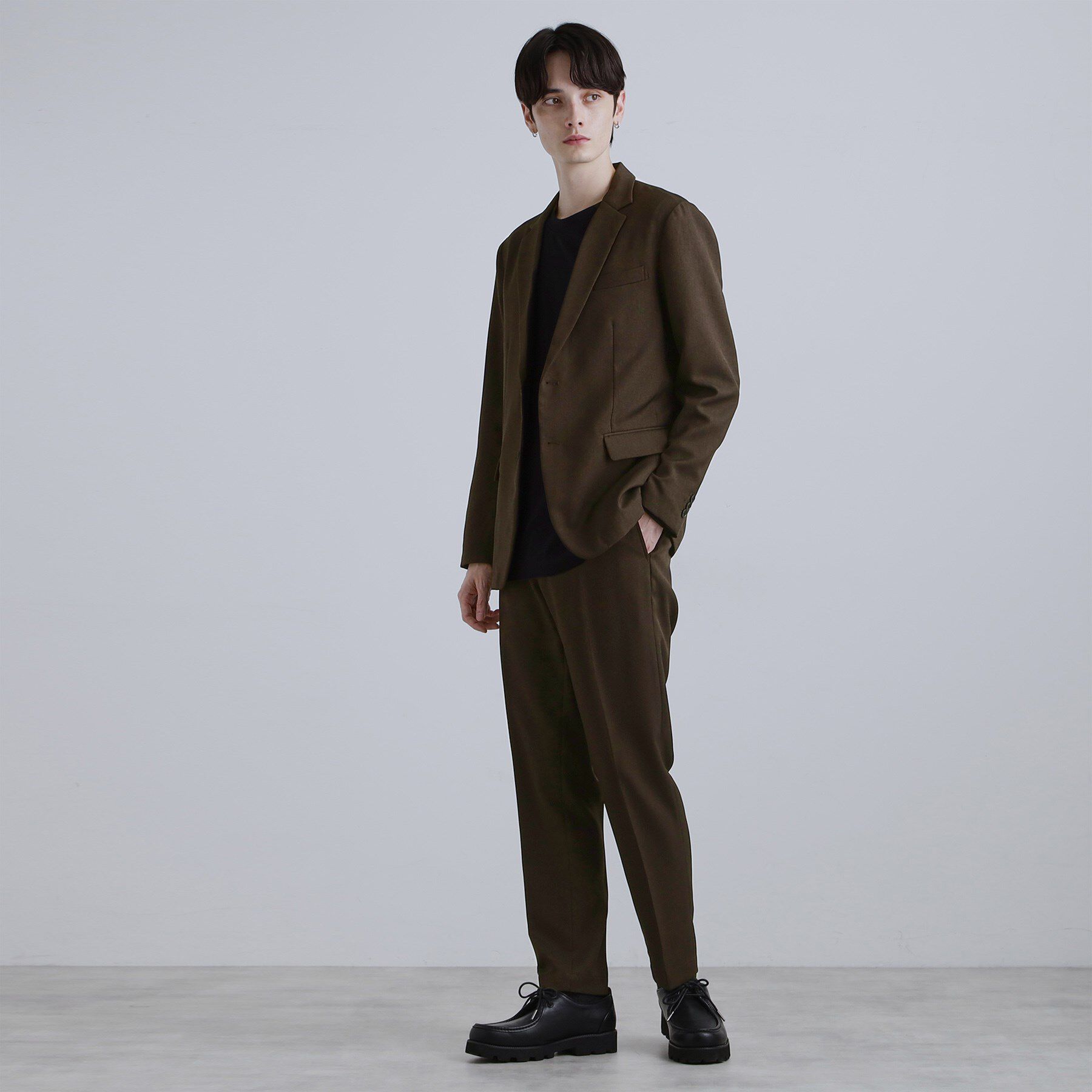 tk.TAKEO KIKUCHI「【洗える】ピンヘッドストレッチセットアップ」|スーツ|