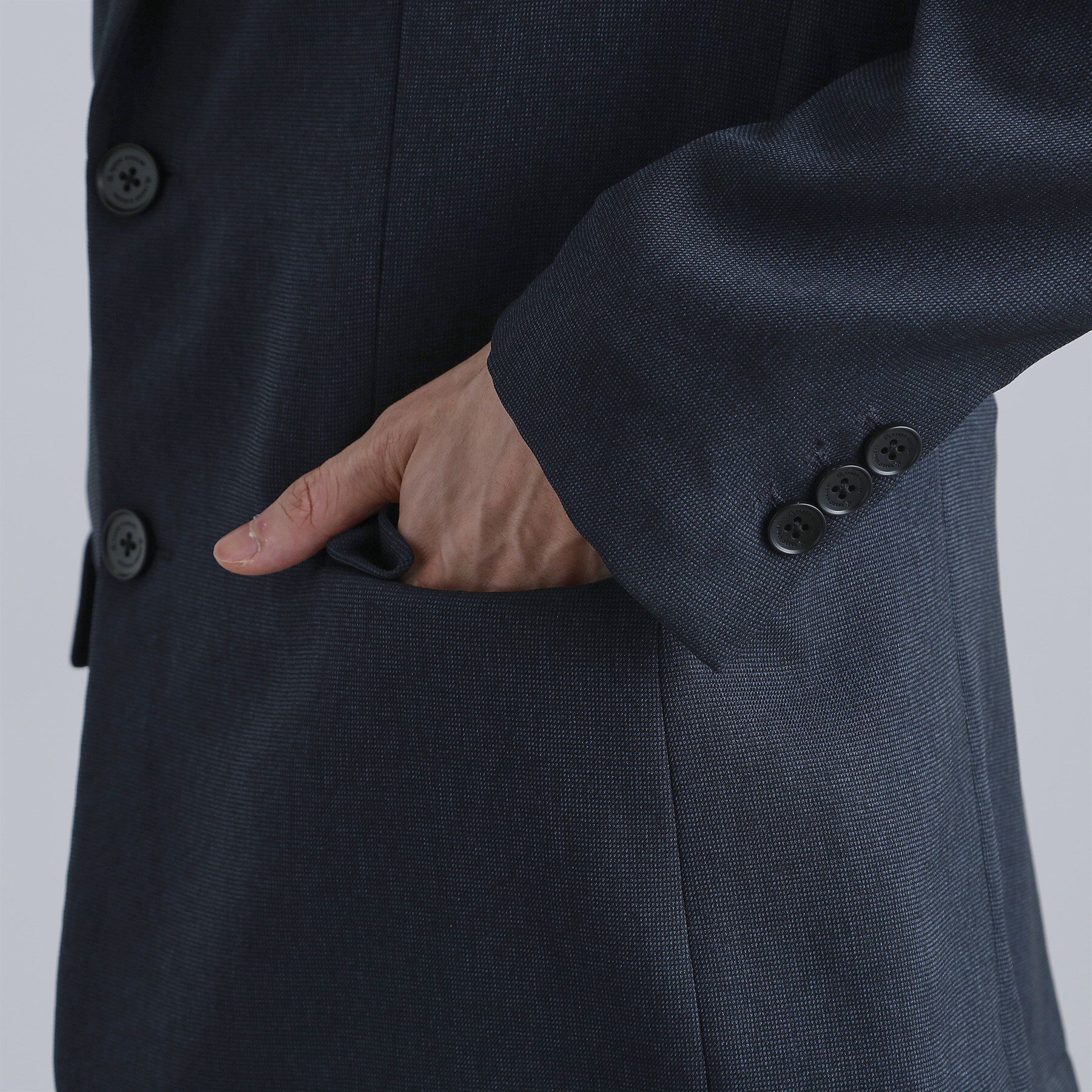 tk.TAKEO KIKUCHI「【洗える】ピンヘッドストレッチセットアップ」|スーツ|