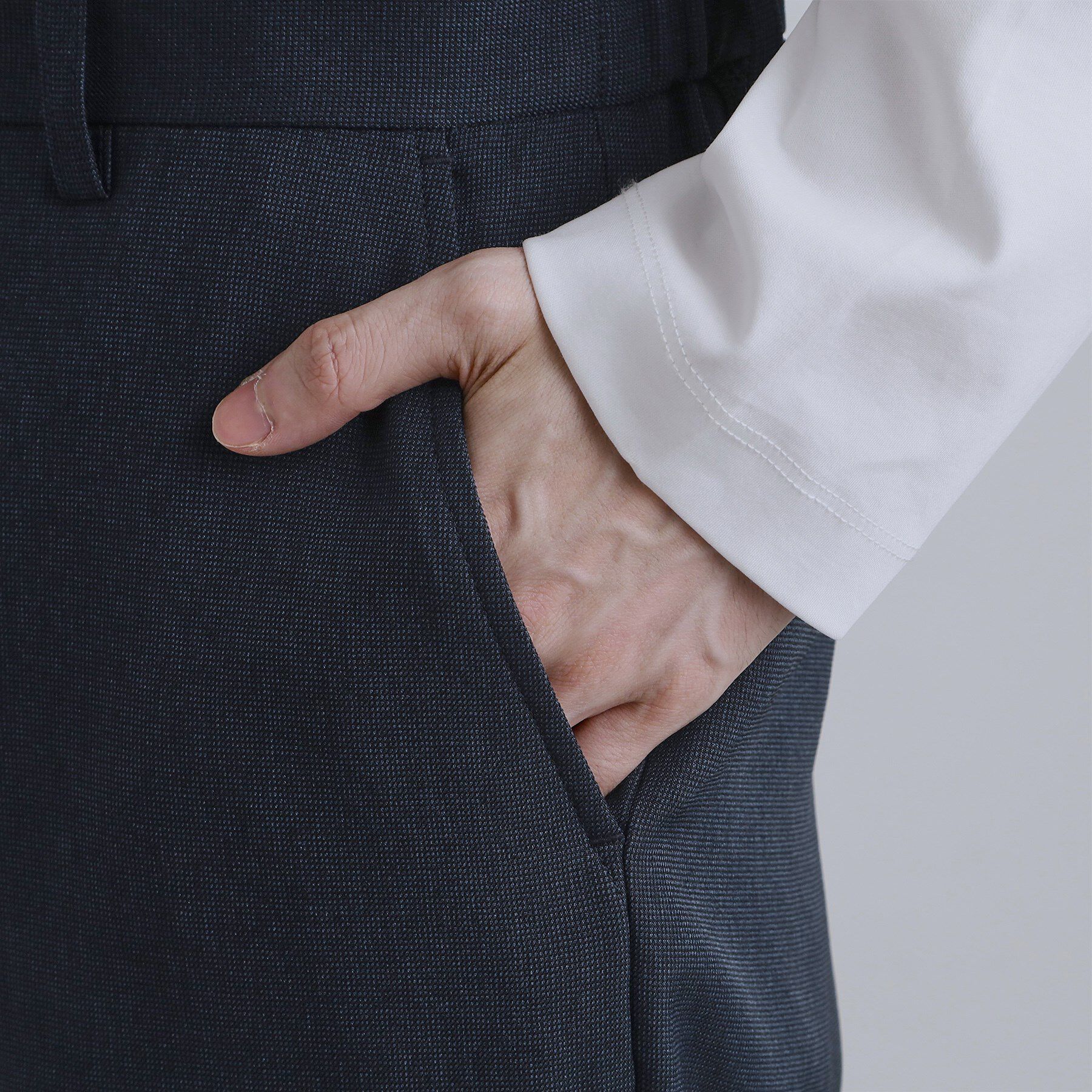 tk.TAKEO KIKUCHI「【洗える】ピンヘッドストレッチセットアップ」|スーツ|