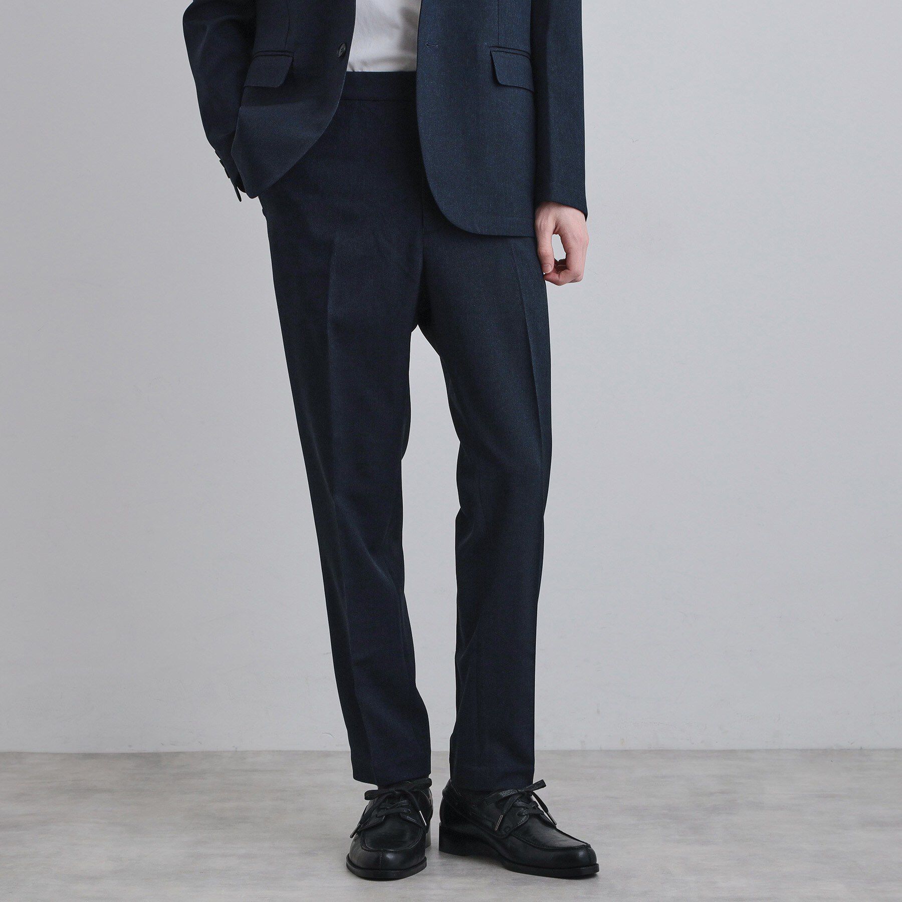 tk.TAKEO KIKUCHI「【上下2点セット】洗えるピンヘッドストレッチセットアップ/ビジネスOK」|スーツ|