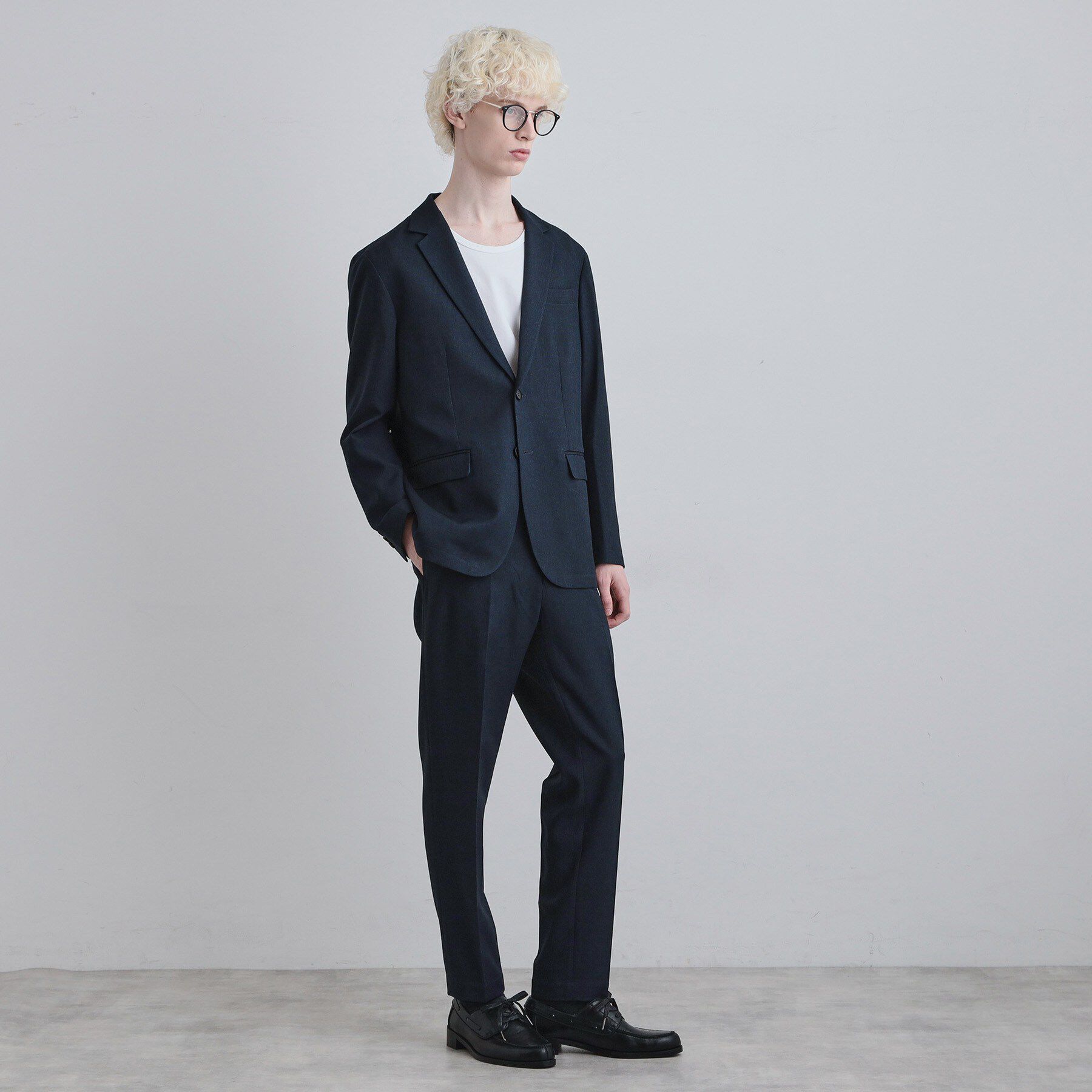 tk.TAKEO KIKUCHI「【上下2点セット】洗えるピンヘッドストレッチセットアップ/ビジネスOK」|スーツ|