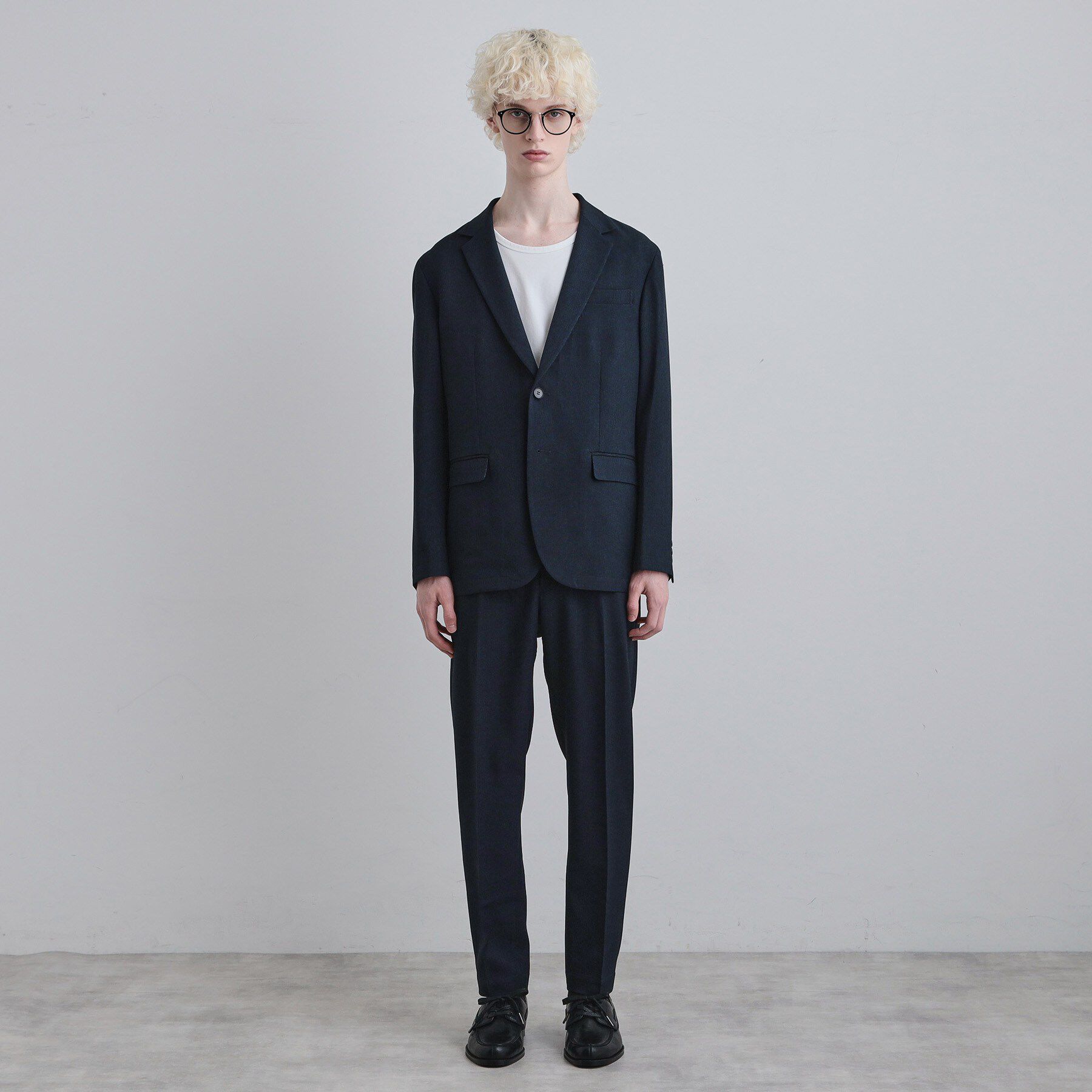 tk.TAKEO KIKUCHI「【上下2点セット】洗えるピンヘッドストレッチセットアップ/ビジネスOK」|スーツ|