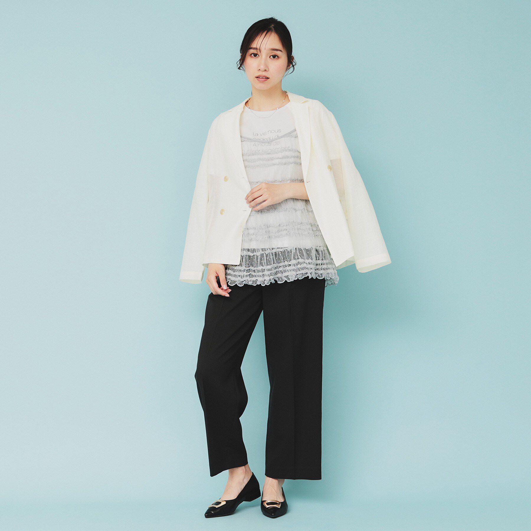 index「《ツインセット》ロゴT&times;チュールキャミ【UVケア/接触冷感/洗濯機洗い可】」|その他|