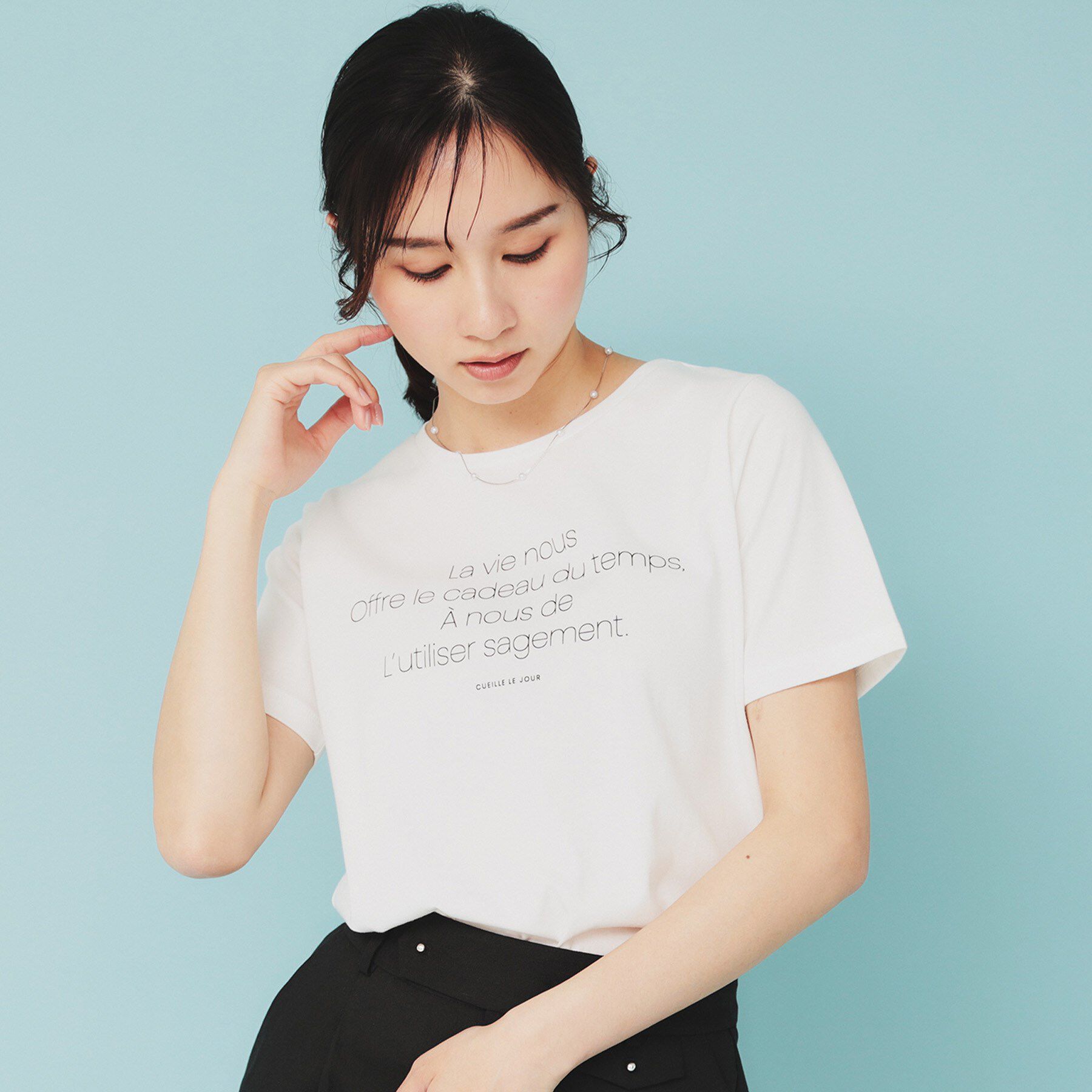 index「《ツインセット》ロゴT&times;チュールキャミ【UVケア/接触冷感/洗濯機洗い可】」|その他|