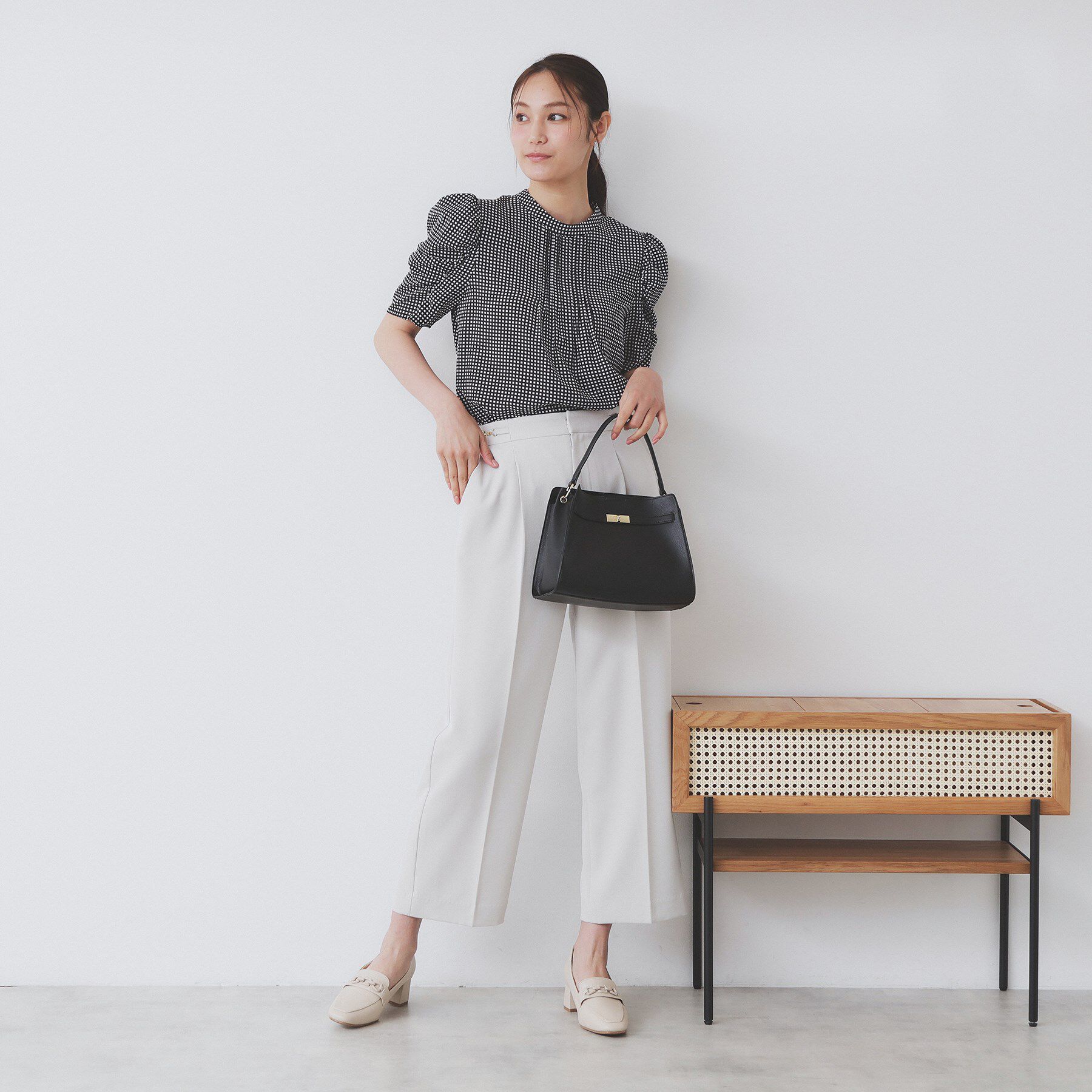 index「柄プリントピンタックブラウス【洗濯機洗い可/イージーアイロン/防シワ】」|シャツ・ブラウス|