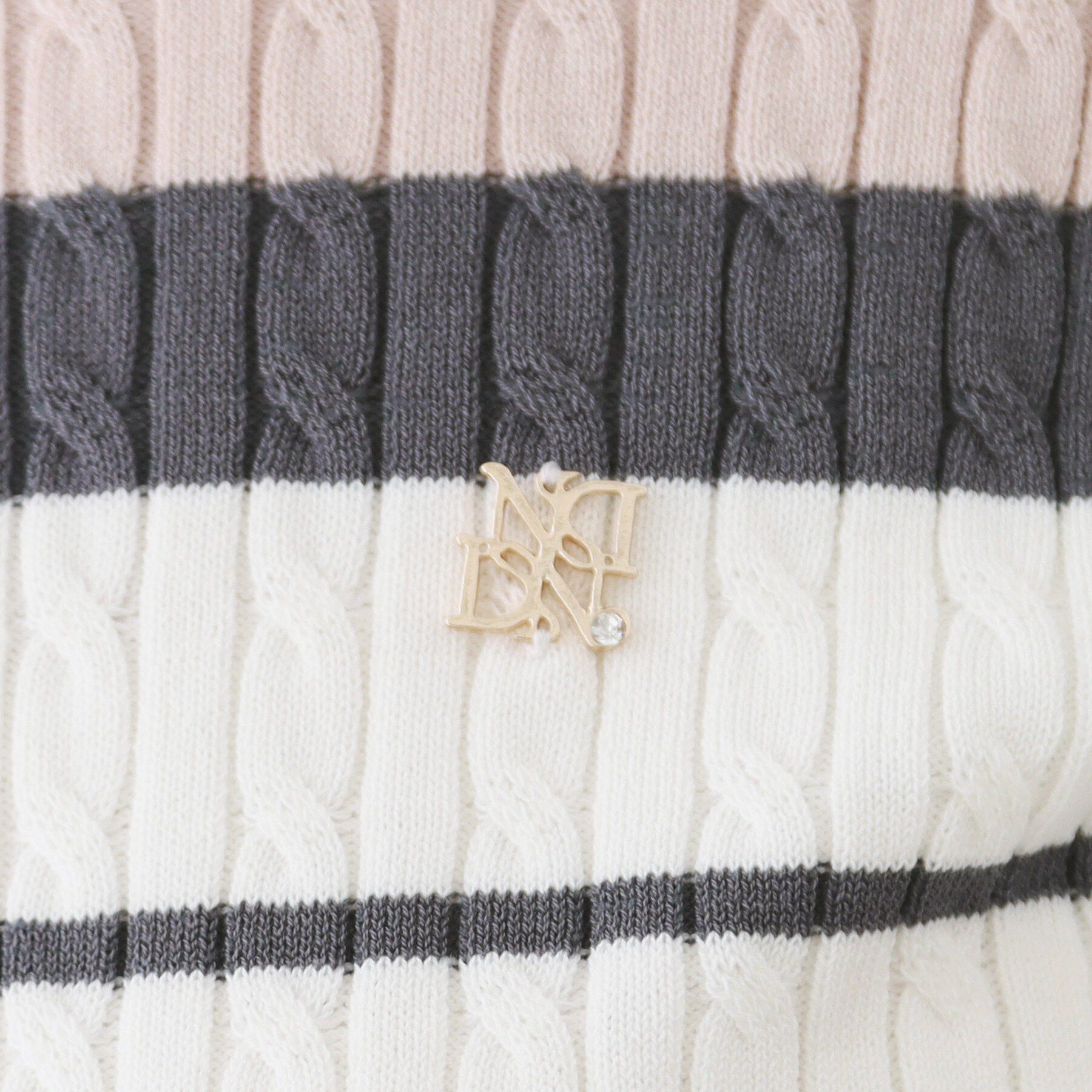 index「ランダムボーダーケーブルニット【洗濯機OK/坑ピル】」|ニット・セーター|