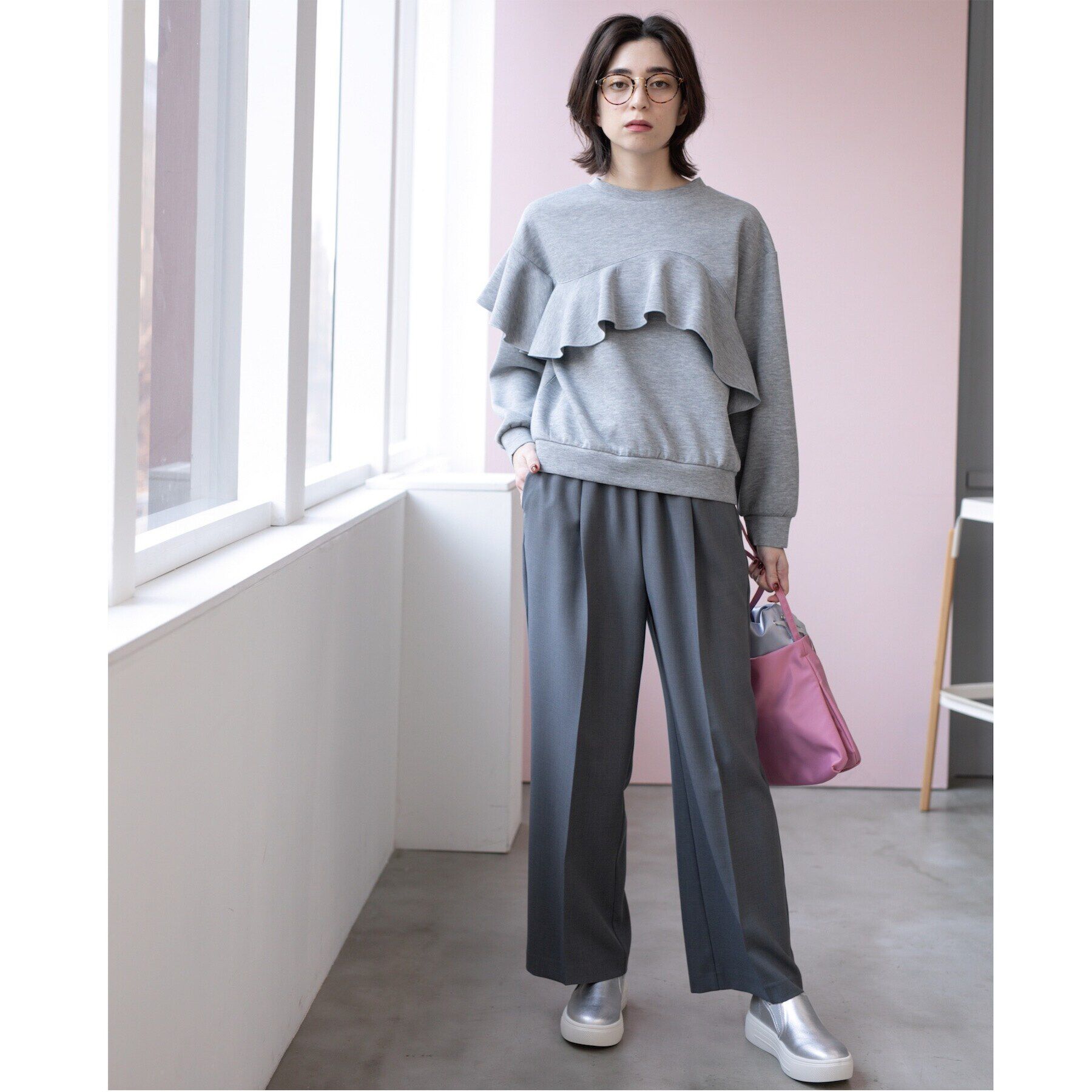 OPAQUE.CLIP「《SS-LLsize》美脚ストレッチイージーワイドパンツ【洗濯機洗い可/防シワ】」|その他|