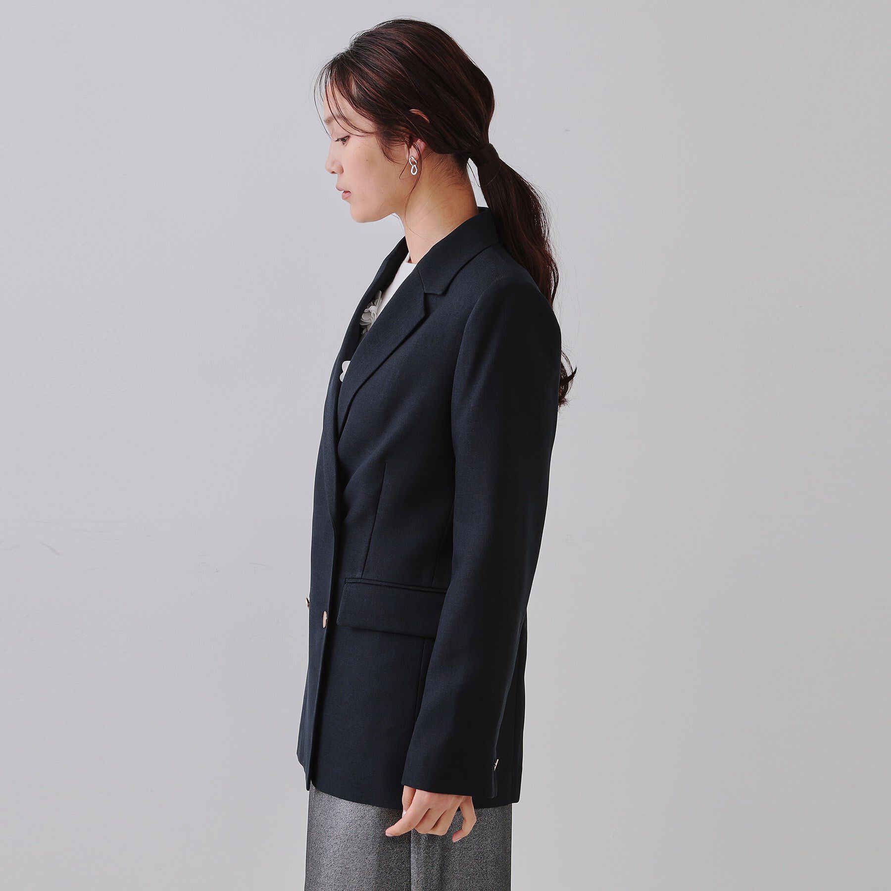 OPAQUE.CLIP「金ボタンダブルテーラードジャケット【洗える】」|テーラードジャケット|