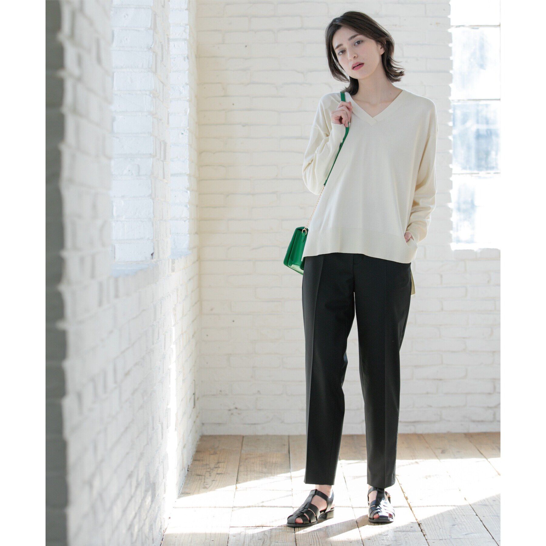 OPAQUE.CLIP「美脚ストレッチテーパードパンツ【洗濯機洗い可】」|その他|