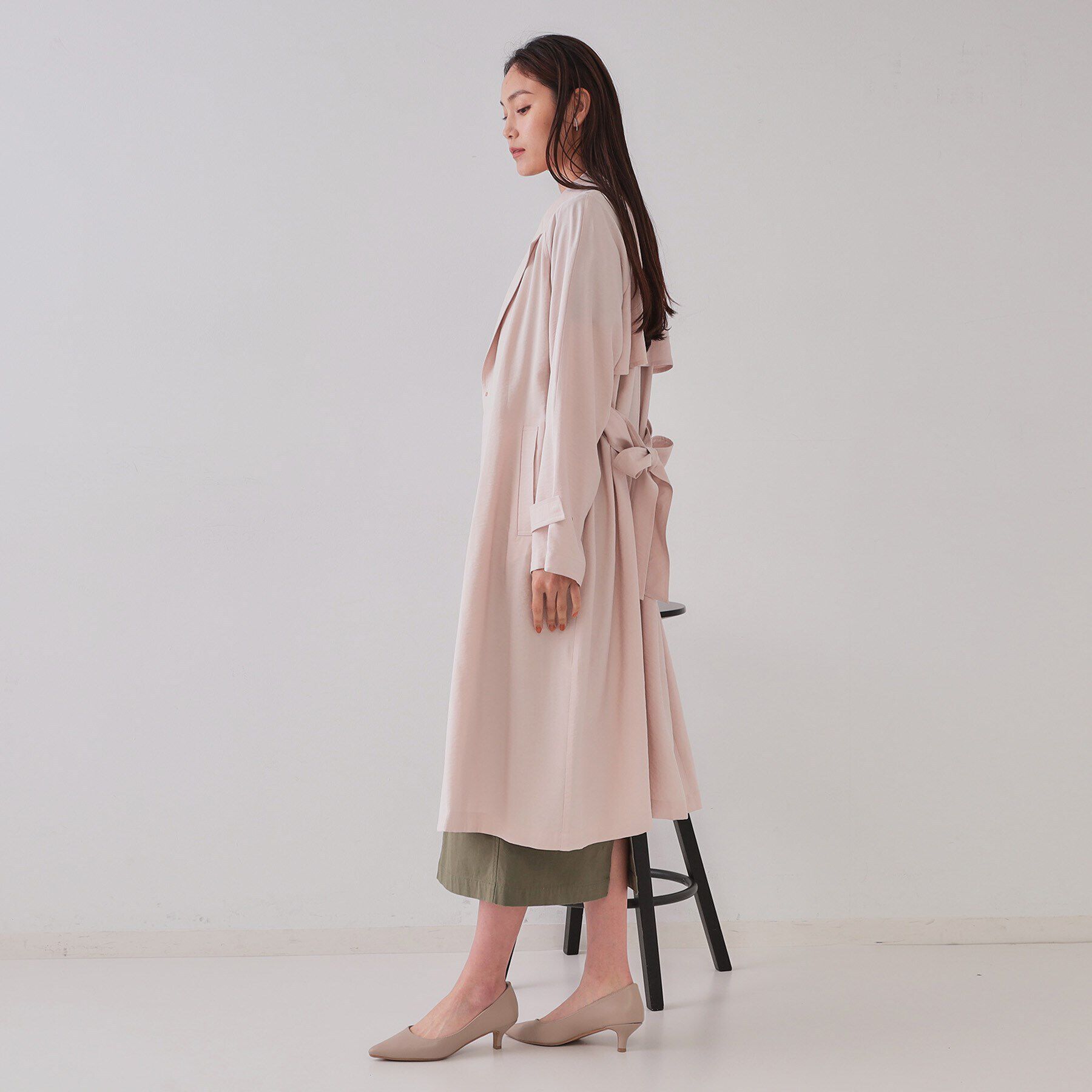 OPAQUE.CLIP「《大人百花掲載》リラクシートレンチコート【洗える】」|トレンチコート|