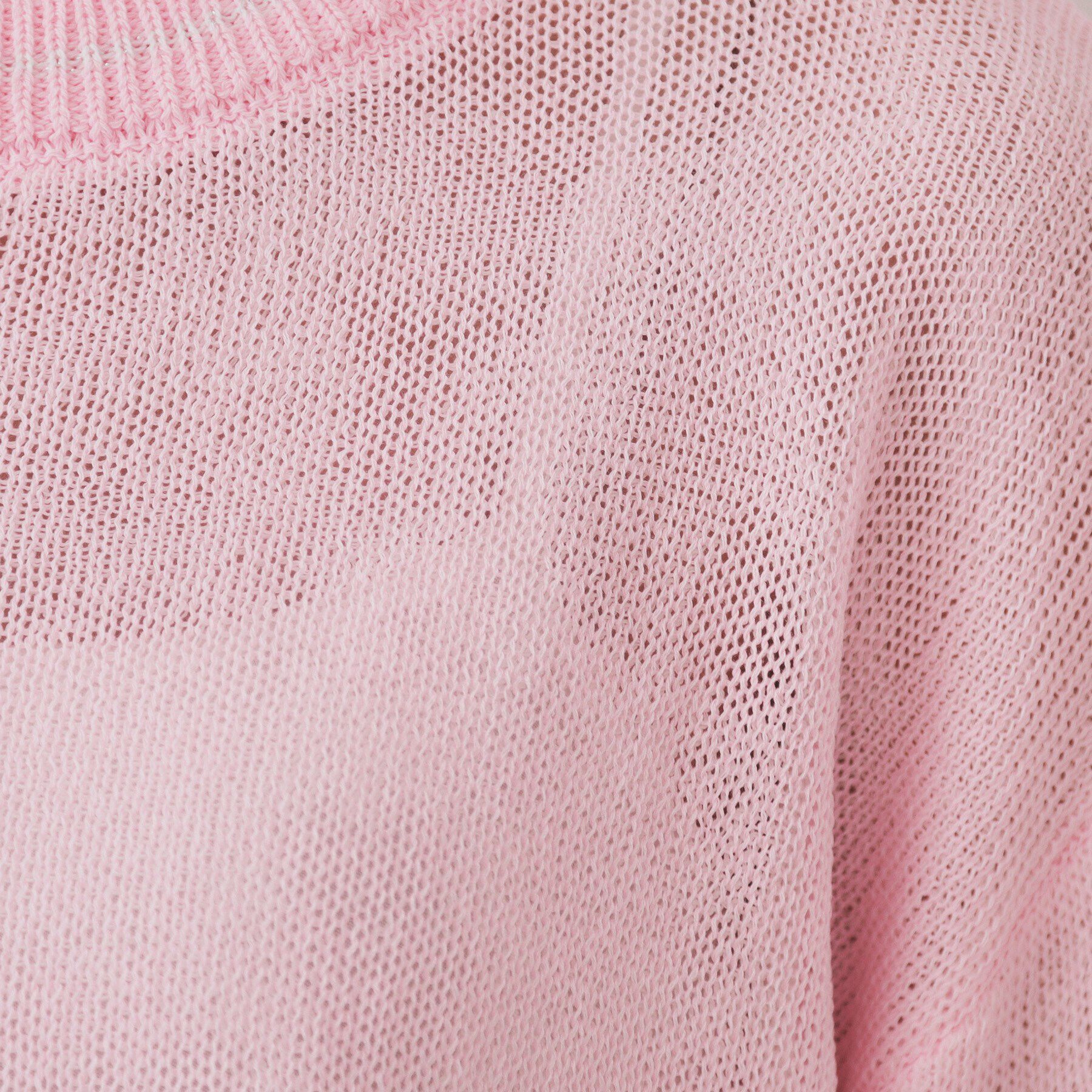 OPAQUE.CLIP「ラメライン配色使いリラクシーニット【洗濯機洗い可】」|ニット・セーター|