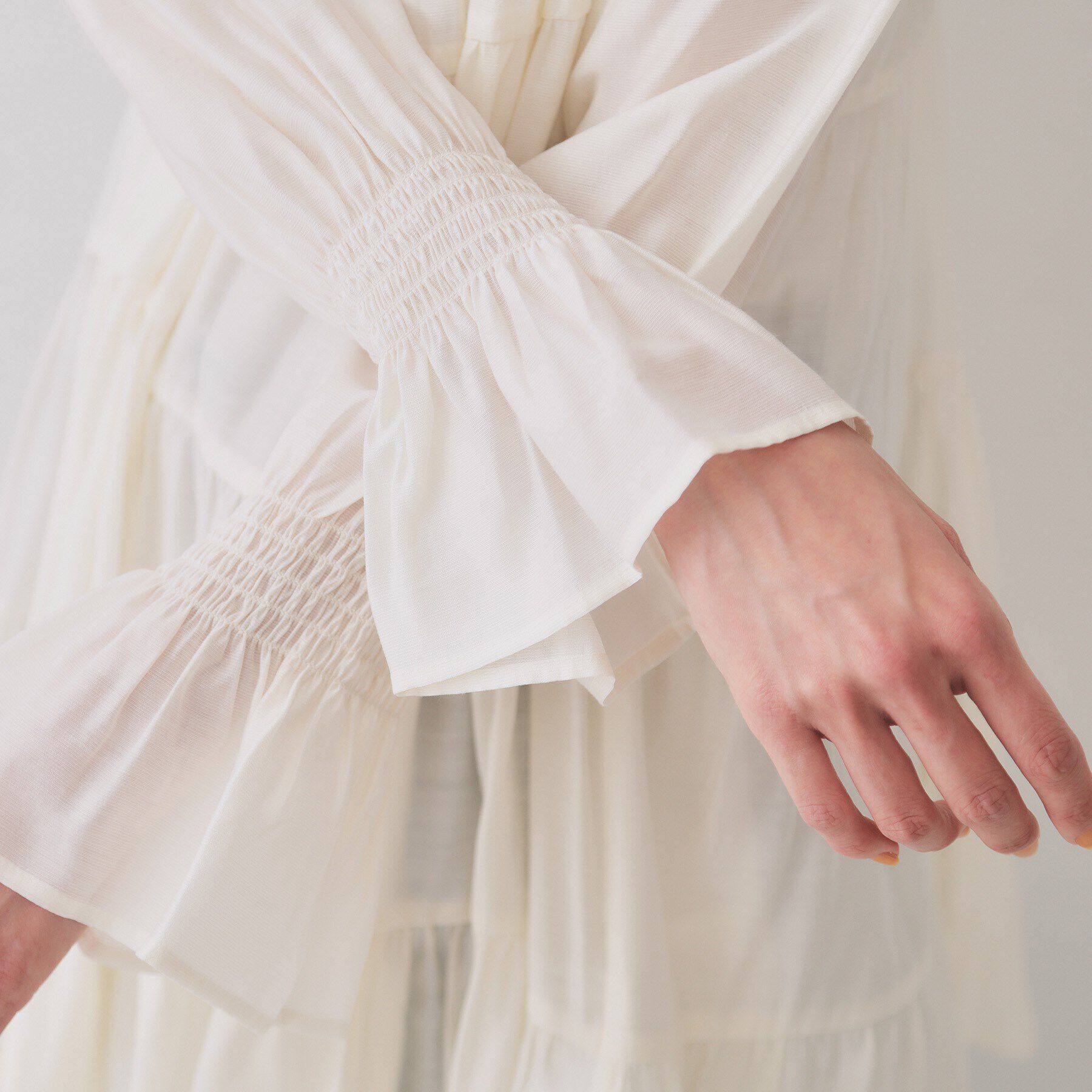 OPAQUE.CLIP「ティアードチュニックブラウス【洗濯機洗い可】」|チュニック|