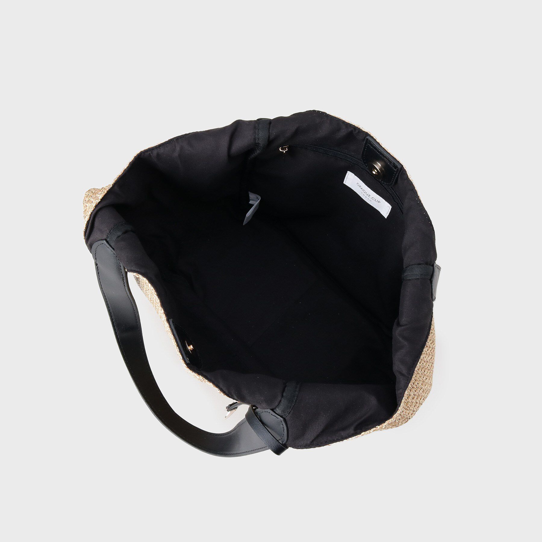 OPAQUE.CLIP「雑材合皮コンビマチ付きトートバッグ」|トートバッグ|