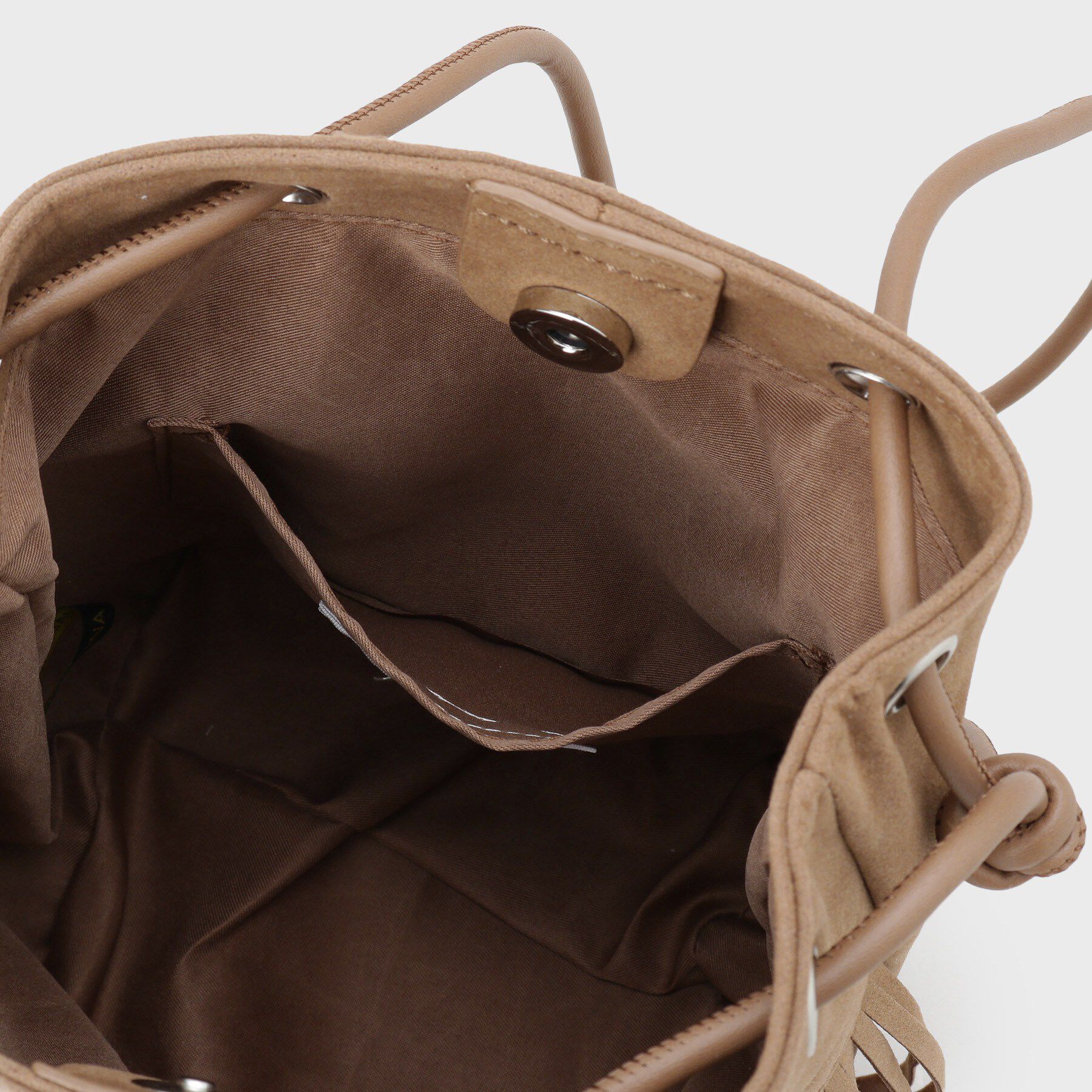 OPAQUE.CLIP「【2WAY】フリンジ巾着ミニトート」|トートバッグ|