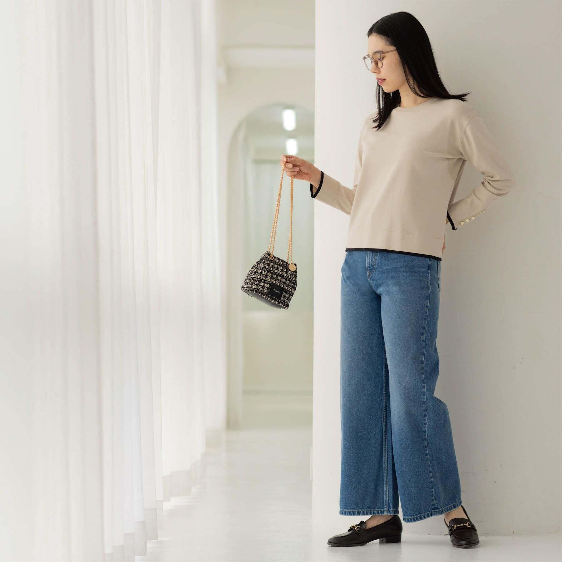 OPAQUE.CLIP「ストレートデニムパンツ【洗濯機OK】《S～LL》」|デニム|