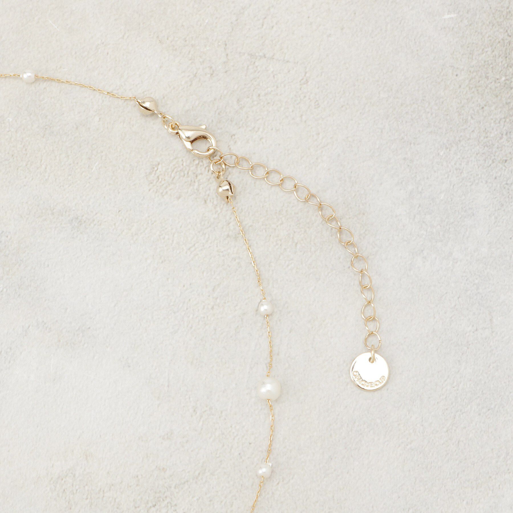 OPAQUE.CLIP「フェイクパール華奢ネックレス」|ネックレス|