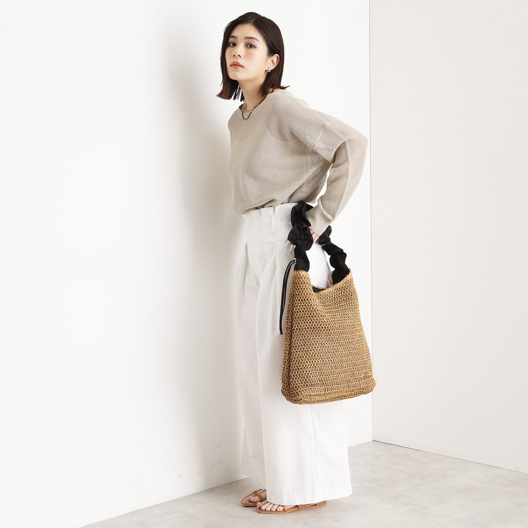 THE SHOP TK「タフタフリル雑材トート」|トートバッグ|