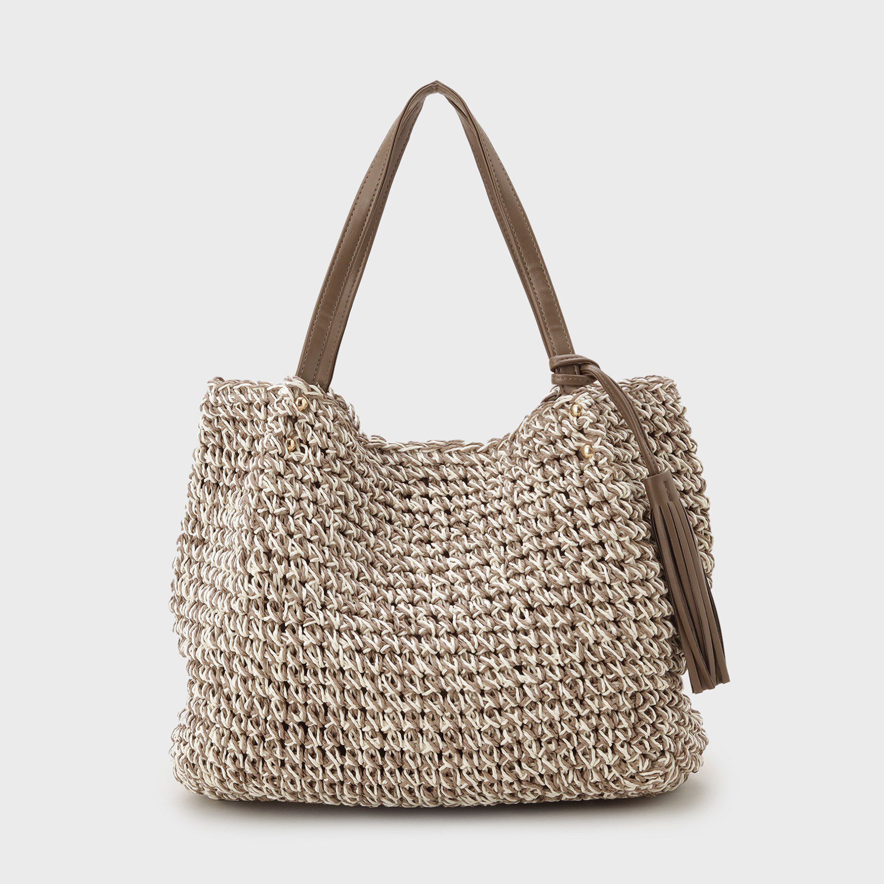 THE SHOP TK「タッセル付き雑材トートバッグ」|トートバッグ|