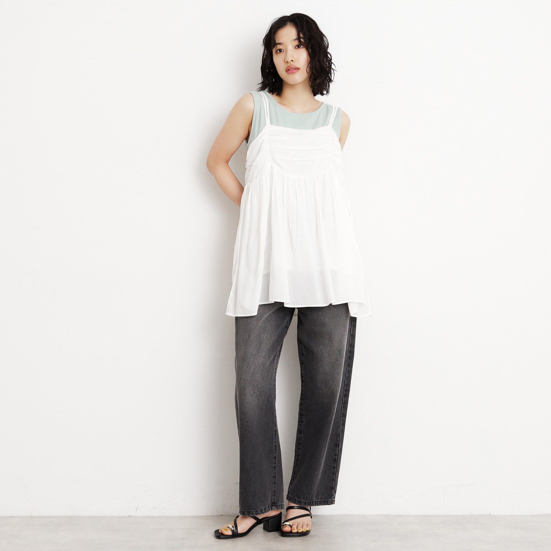 THE SHOP TK「ギャザーチュニック【洗える】」|チュニック|