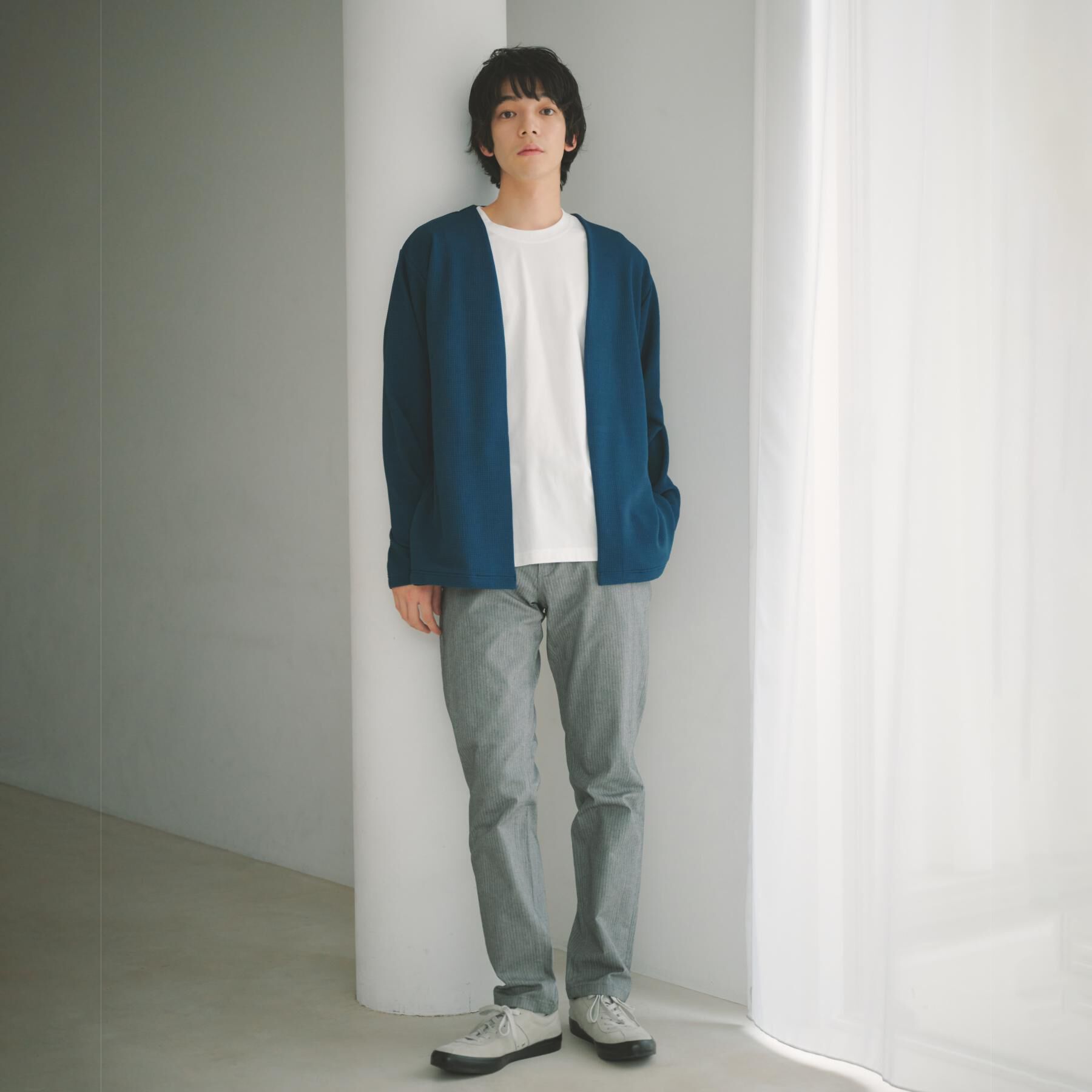 THE SHOP TK「カーディガン＋半袖Tシャツ セットアイテム 洗濯機OK」|カーディガン|