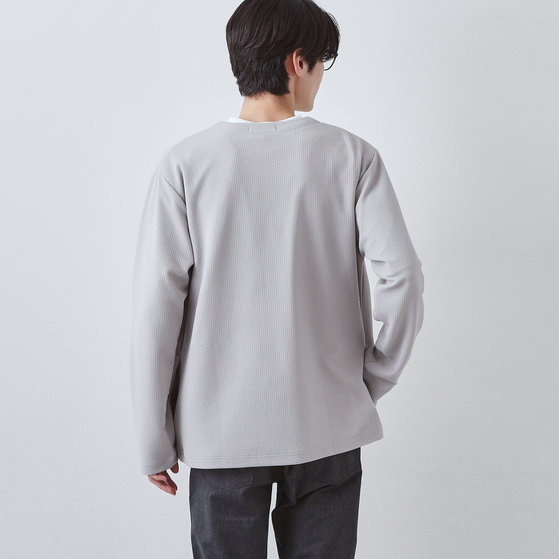 THE SHOP TK「カーディガン＋半袖Tシャツ セットアイテム 洗濯機OK」|カーディガン|