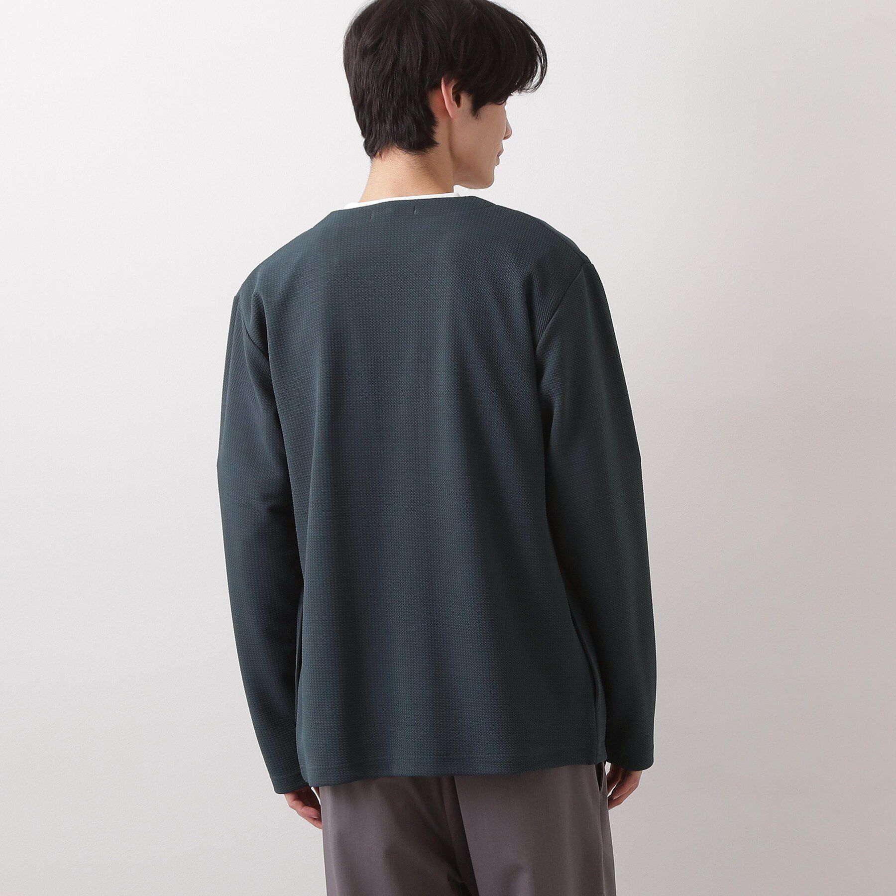 THE SHOP TK「カーディガン＋半袖Tシャツ セットアイテム 洗濯機OK」|カーディガン|