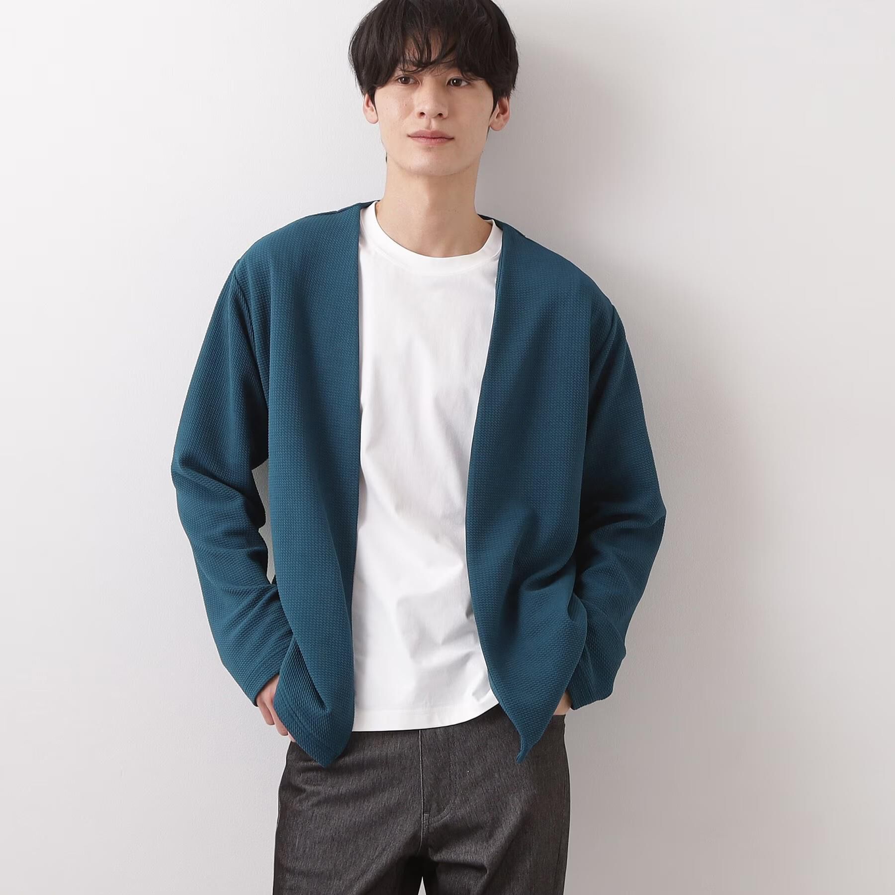 THE SHOP TK「カーディガン＋半袖Tシャツ セットアイテム 洗濯機OK」|カーディガン|