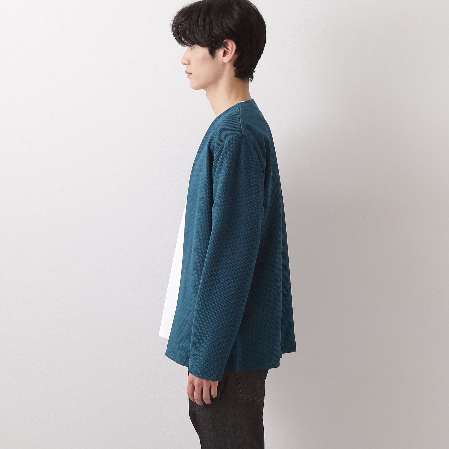 THE SHOP TK「カーディガン＋半袖Tシャツ セットアイテム 洗濯機OK」|カーディガン|