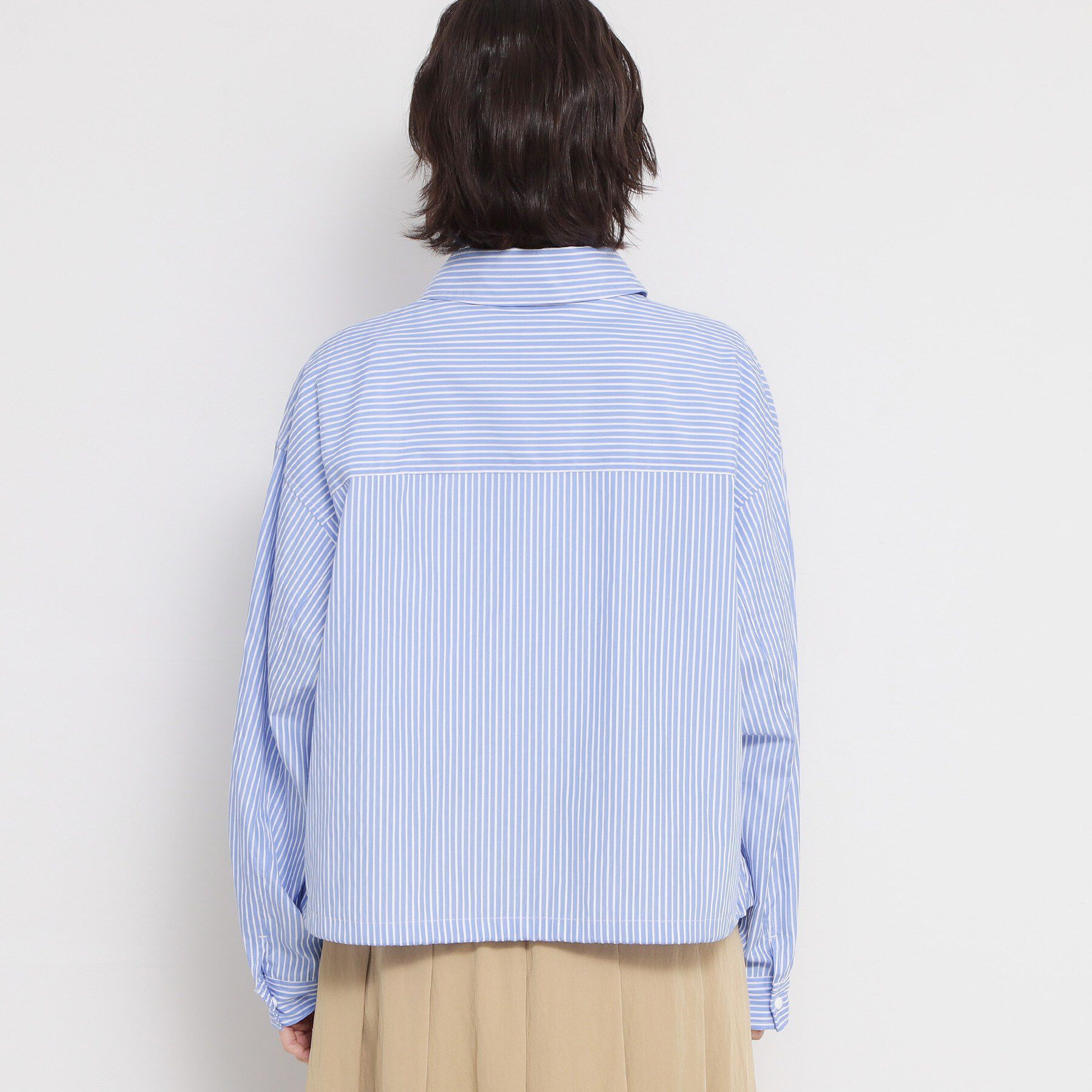 THE SHOP TK「ショート丈シャツブルゾン」|ブルゾン・スタジャン|