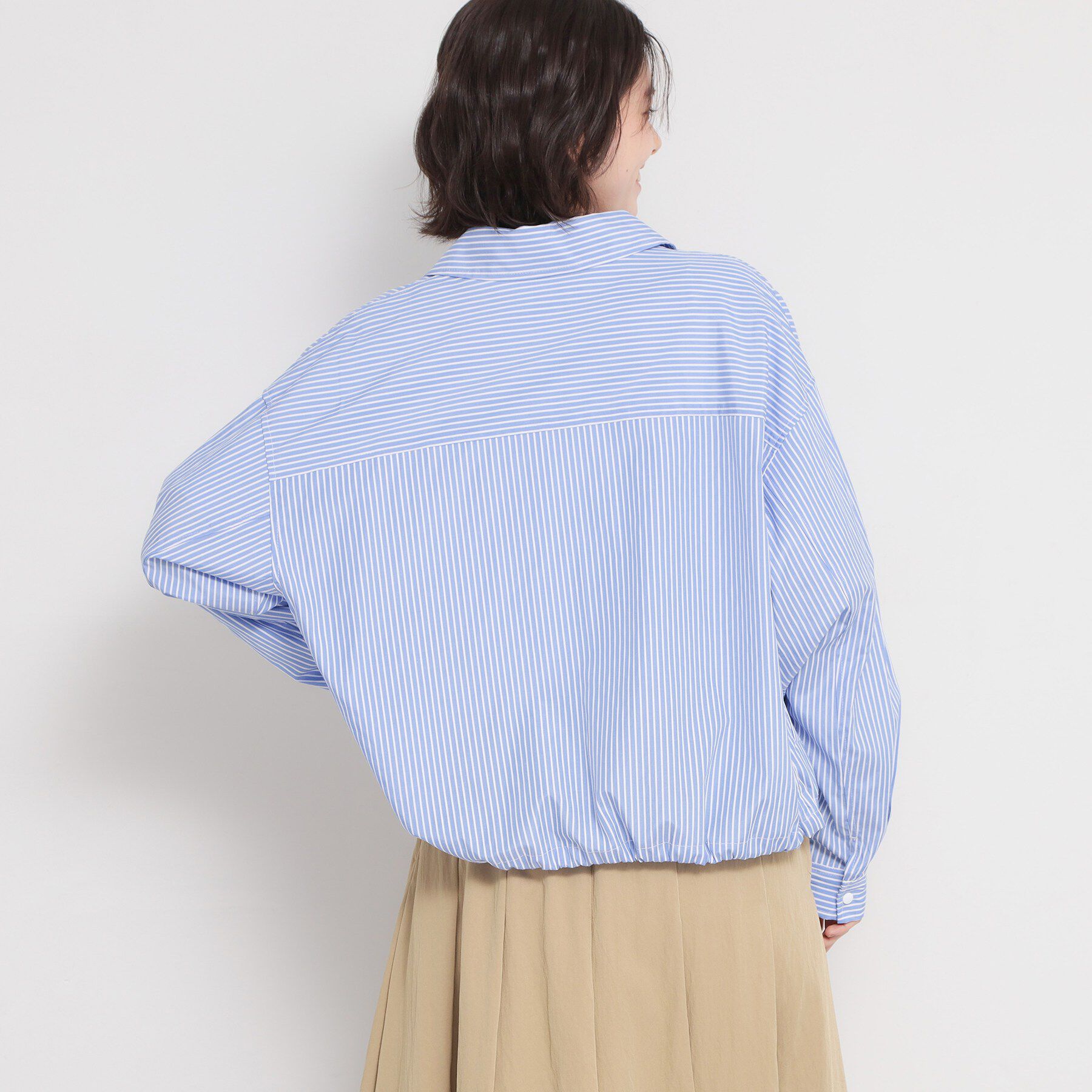 THE SHOP TK「ショート丈シャツブルゾン」|ブルゾン・スタジャン|