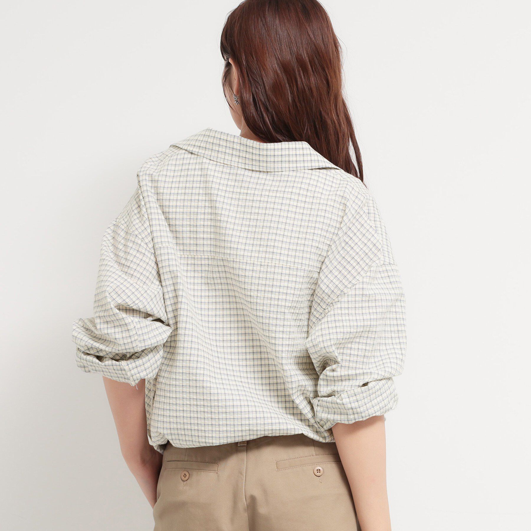 THE SHOP TK「ショート丈シャツブルゾン」|ブルゾン・スタジャン|