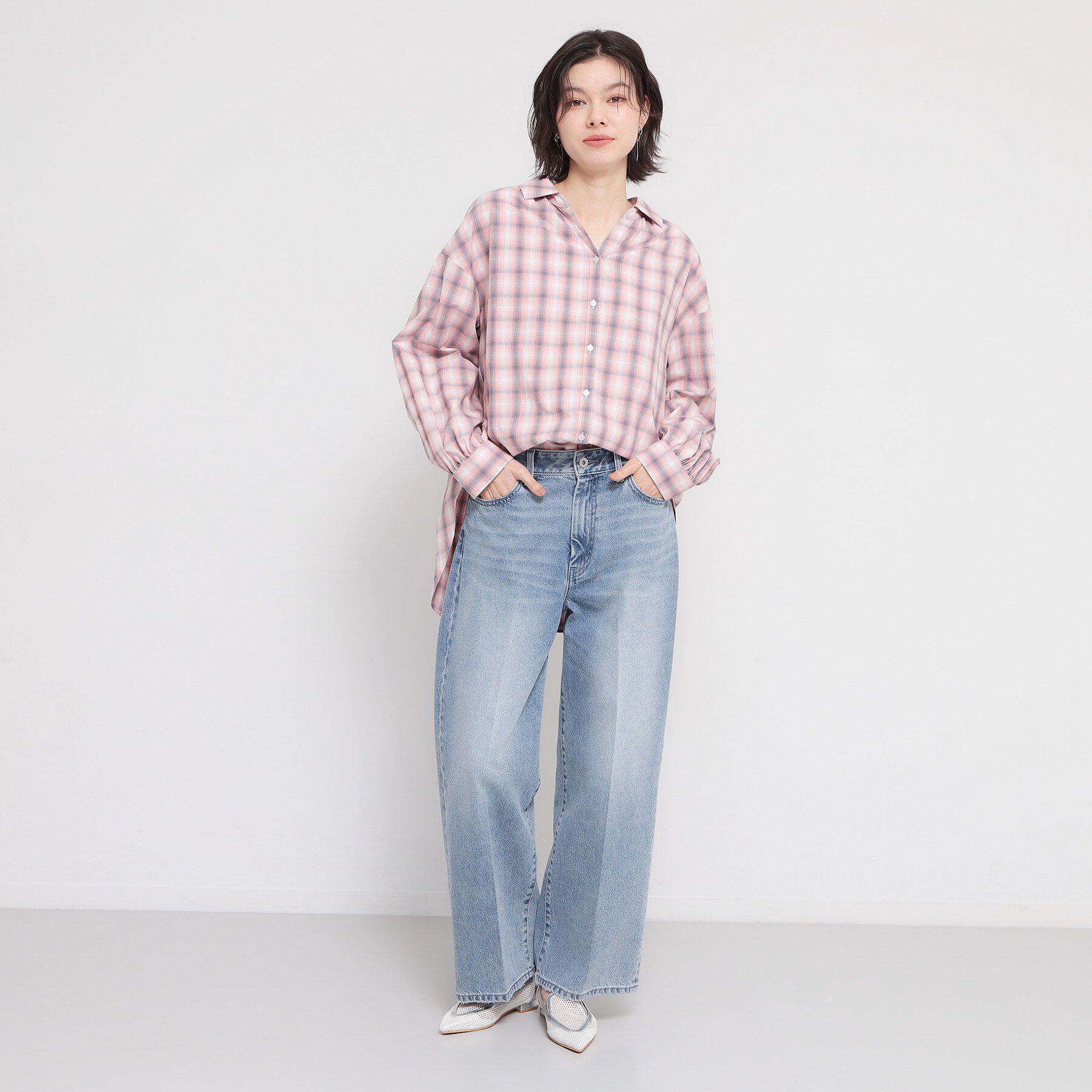 THE SHOP TK「【後ろ姿もサマになる】バックシャーリングシャツ」|シャツ・ブラウス|