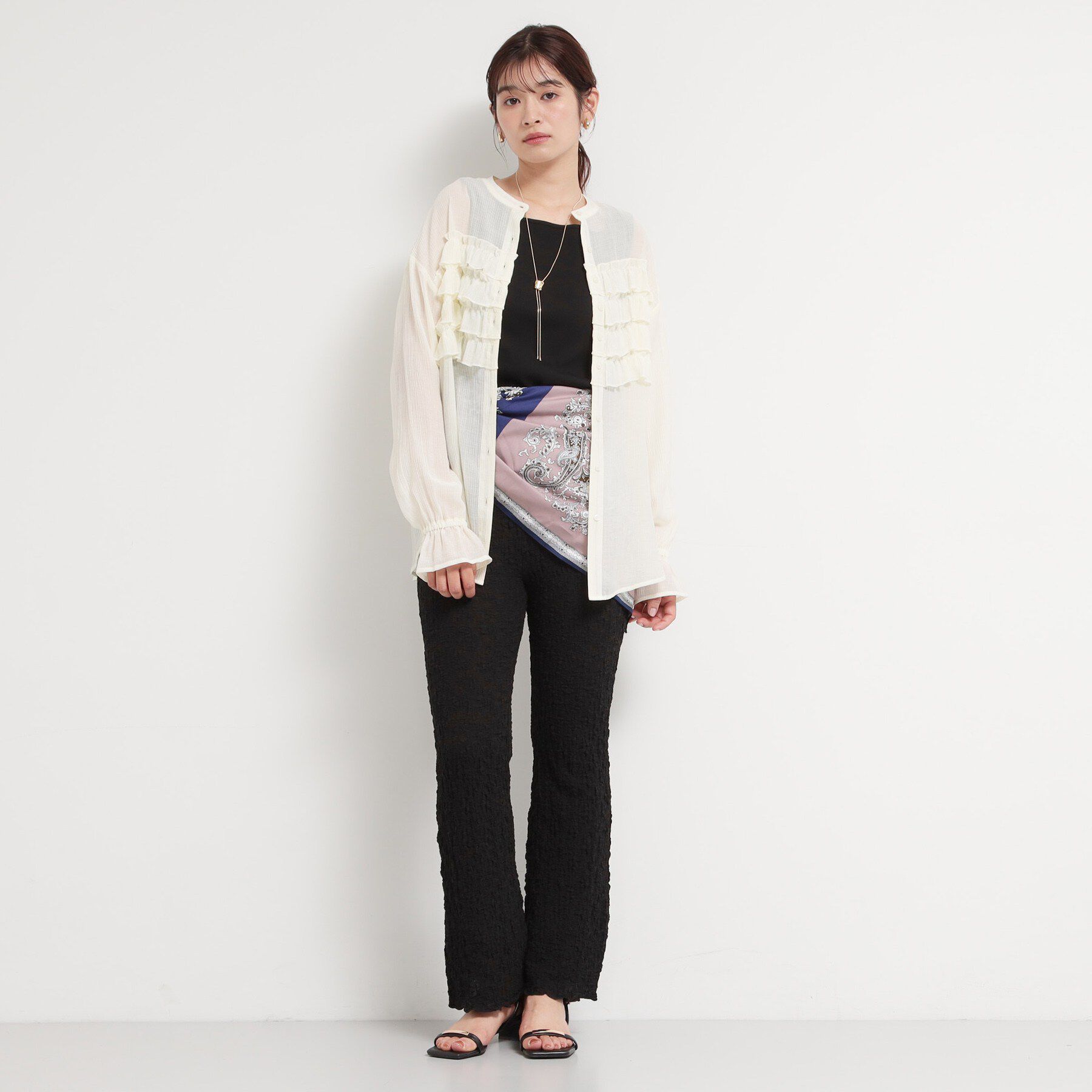 THE SHOP TK「ポコポコシャーリングフレアパンツ」|その他|