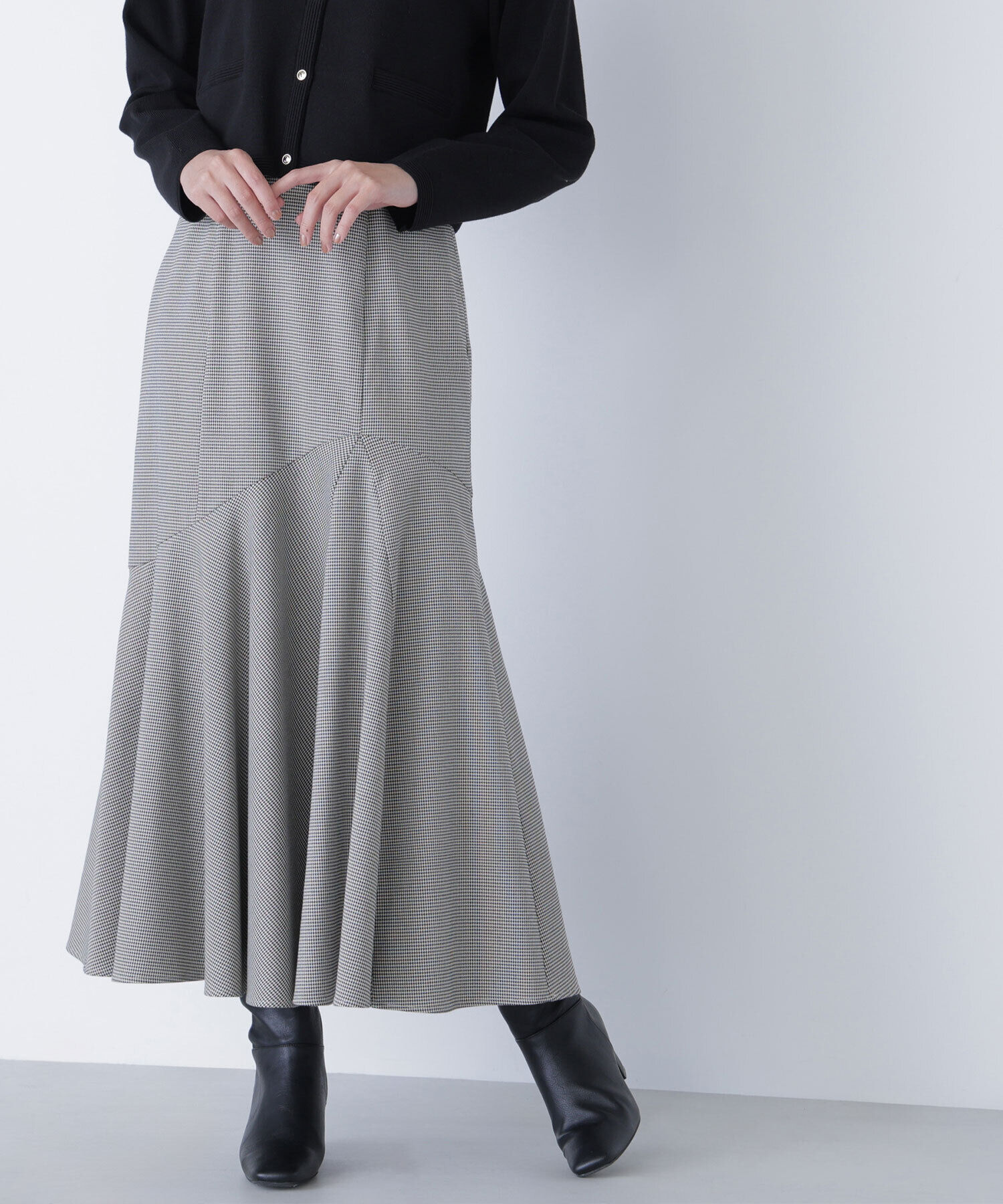  「アシメチェックマーメイドスカート」|スカート|