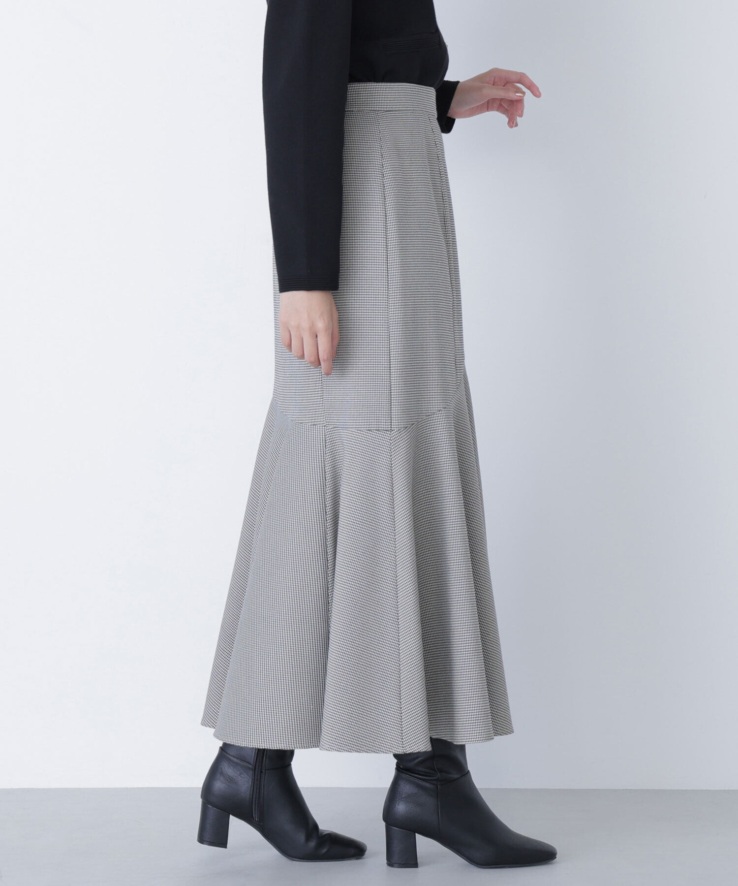  「アシメチェックマーメイドスカート」|スカート|