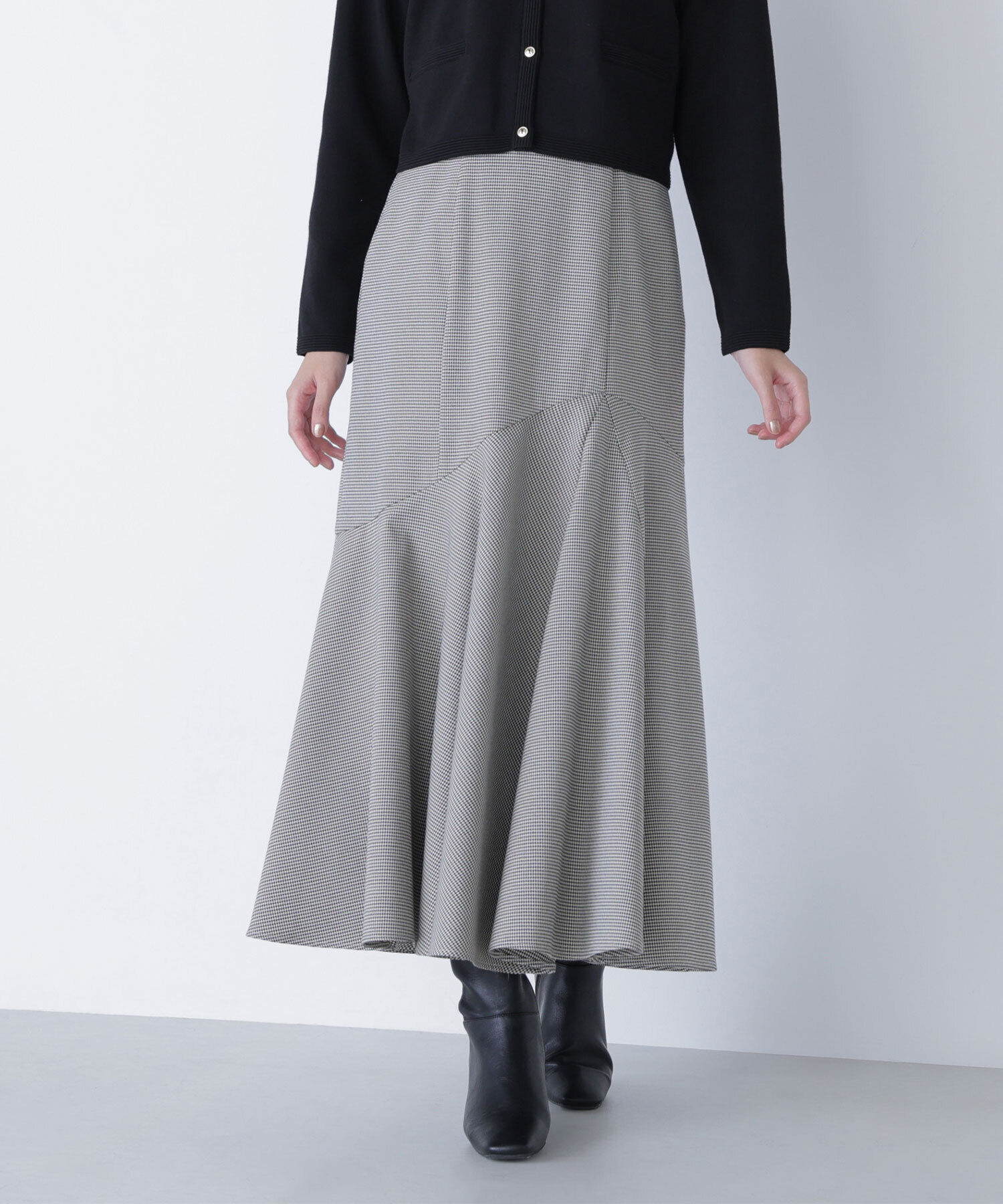  「アシメチェックマーメイドスカート」|スカート|