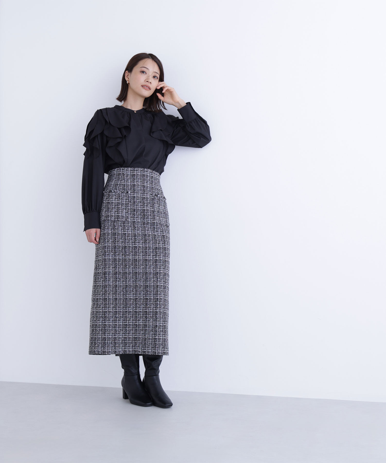  「ツイーディーナロースカート」|スカート|