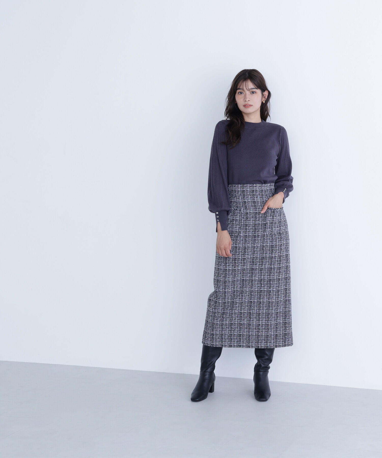  「ツイーディーナロースカート」|スカート|