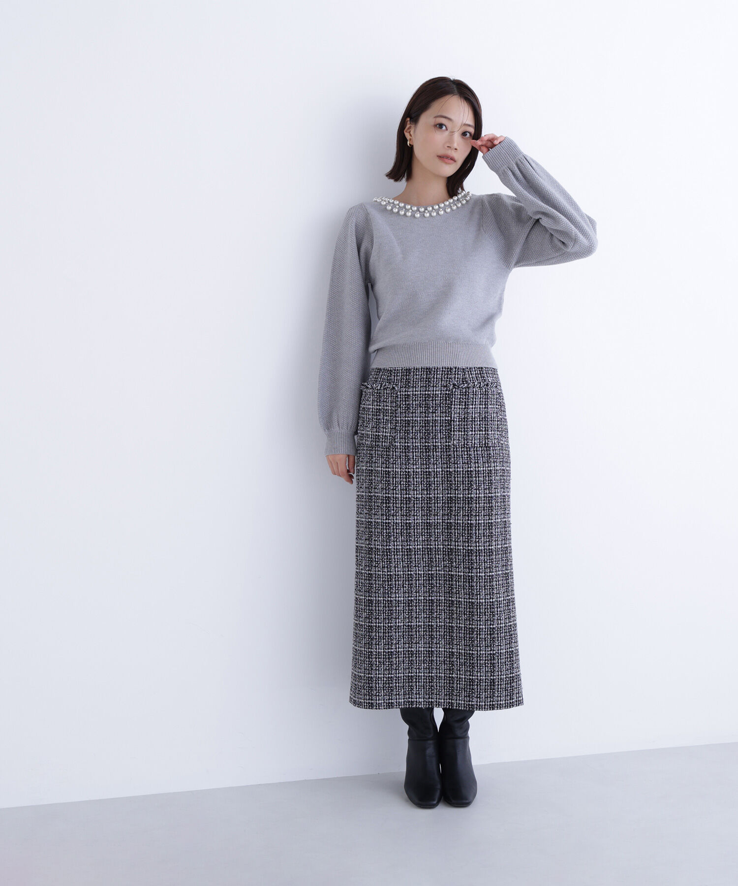  「ツイーディーナロースカート」|スカート|