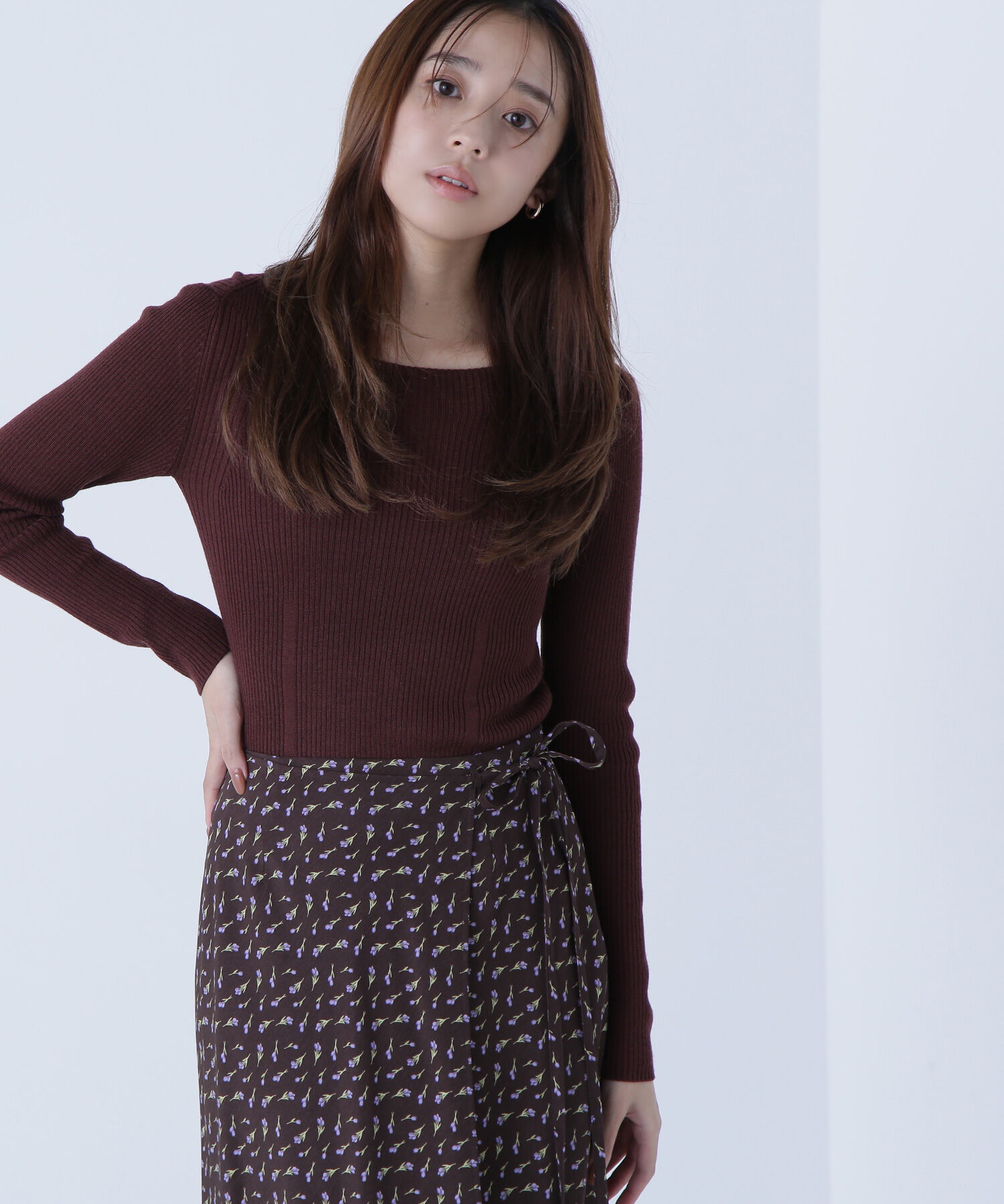  「ウールブレンドニットシリーズ ボートネック」|ニット・セーター|