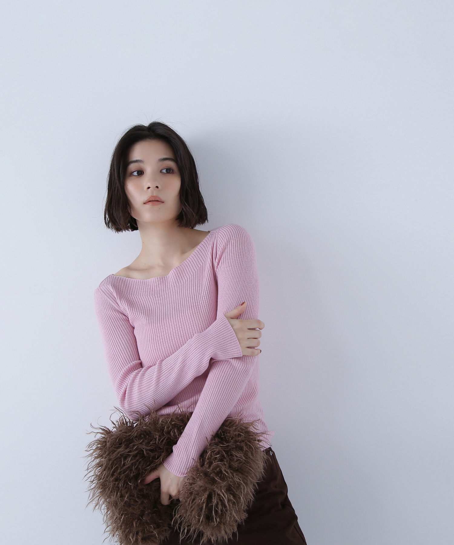  「ウールブレンドニットシリーズ ボートネック」|ニット・セーター|