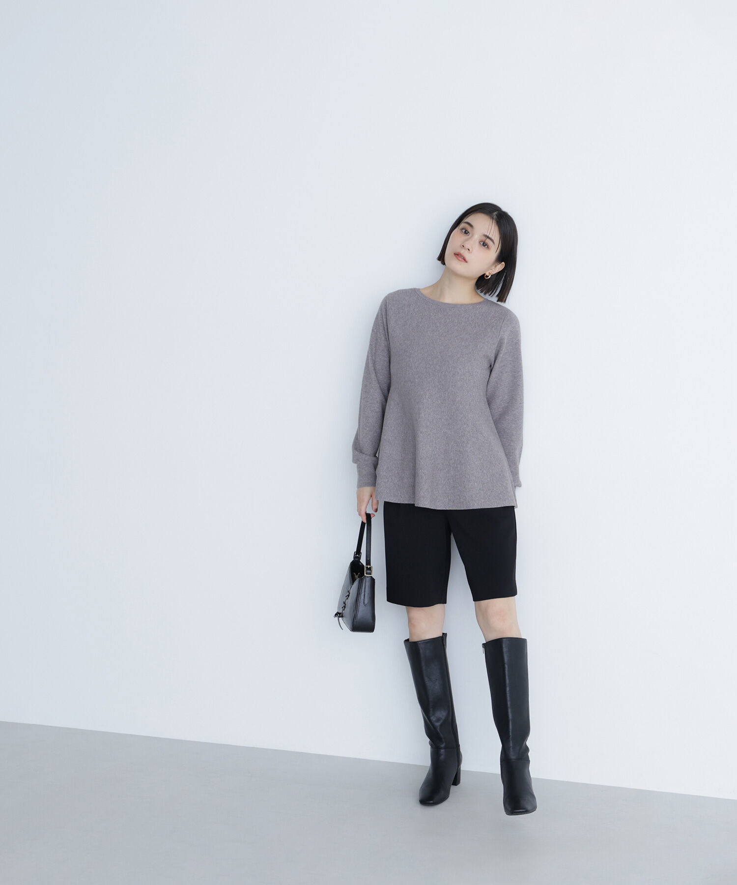  「ペプラムチュニックニット」|ニット・セーター|