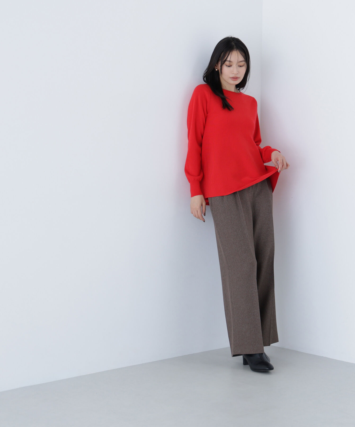  「ペプラムチュニックニット」|ニット・セーター|