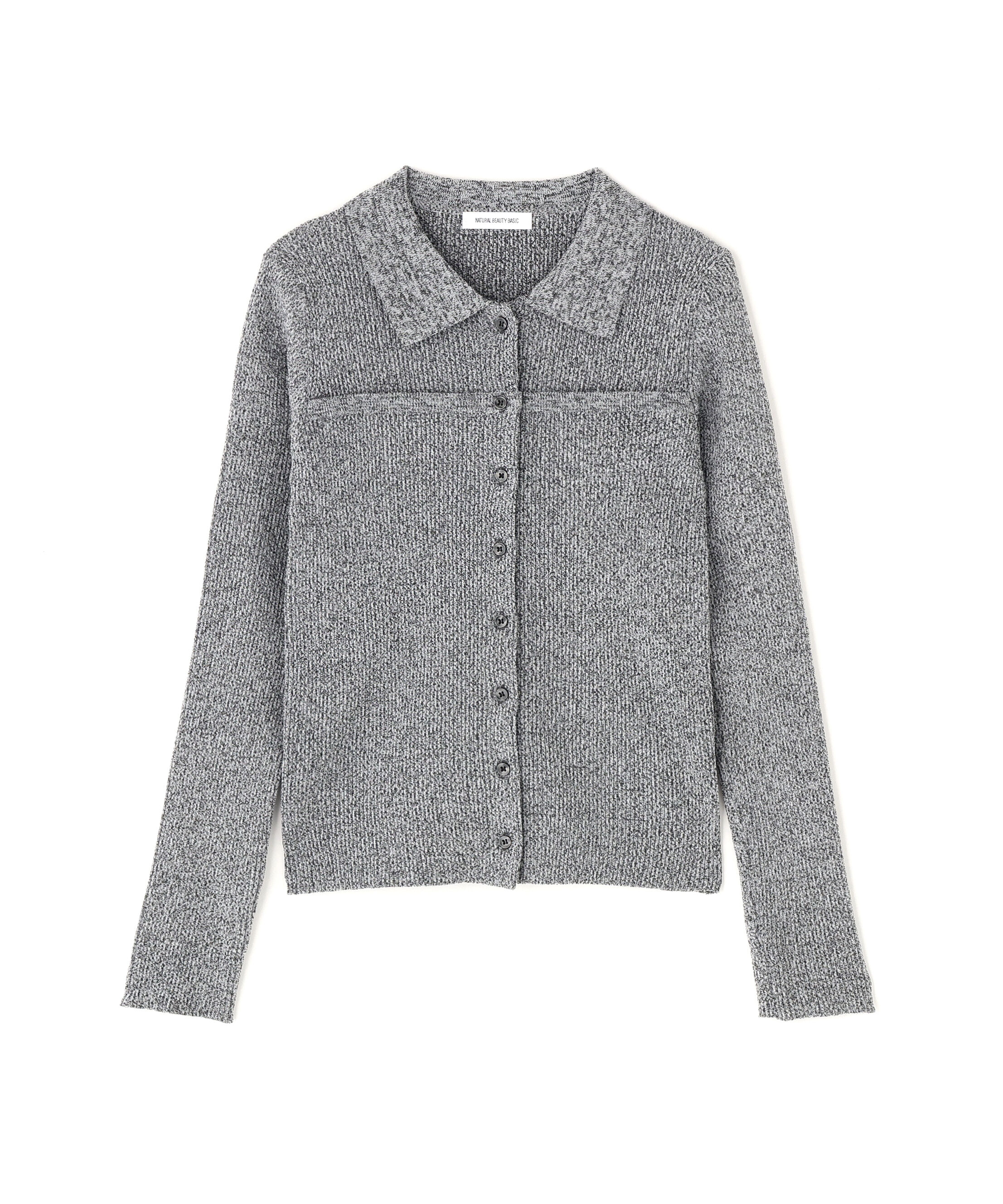  「ヨーク切替ポロニット」|ニット・セーター|