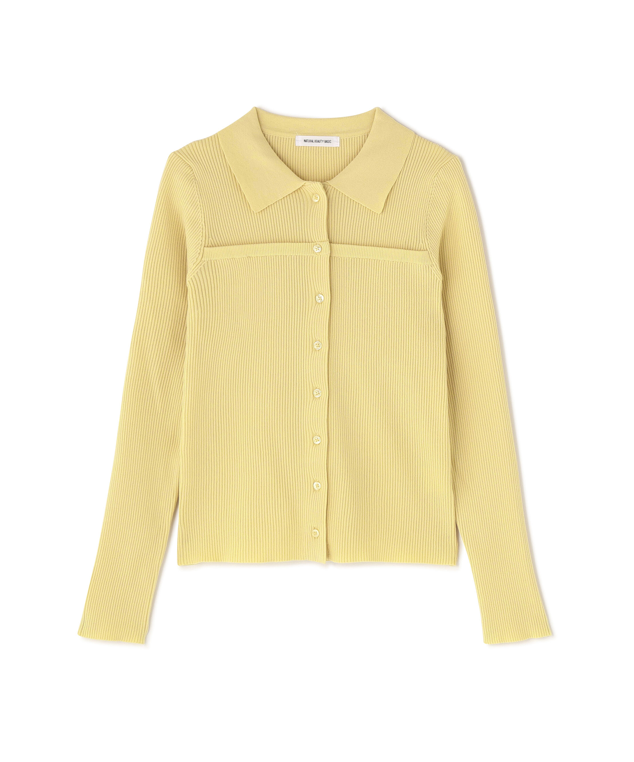  「ヨーク切替ポロニット」|ニット・セーター|