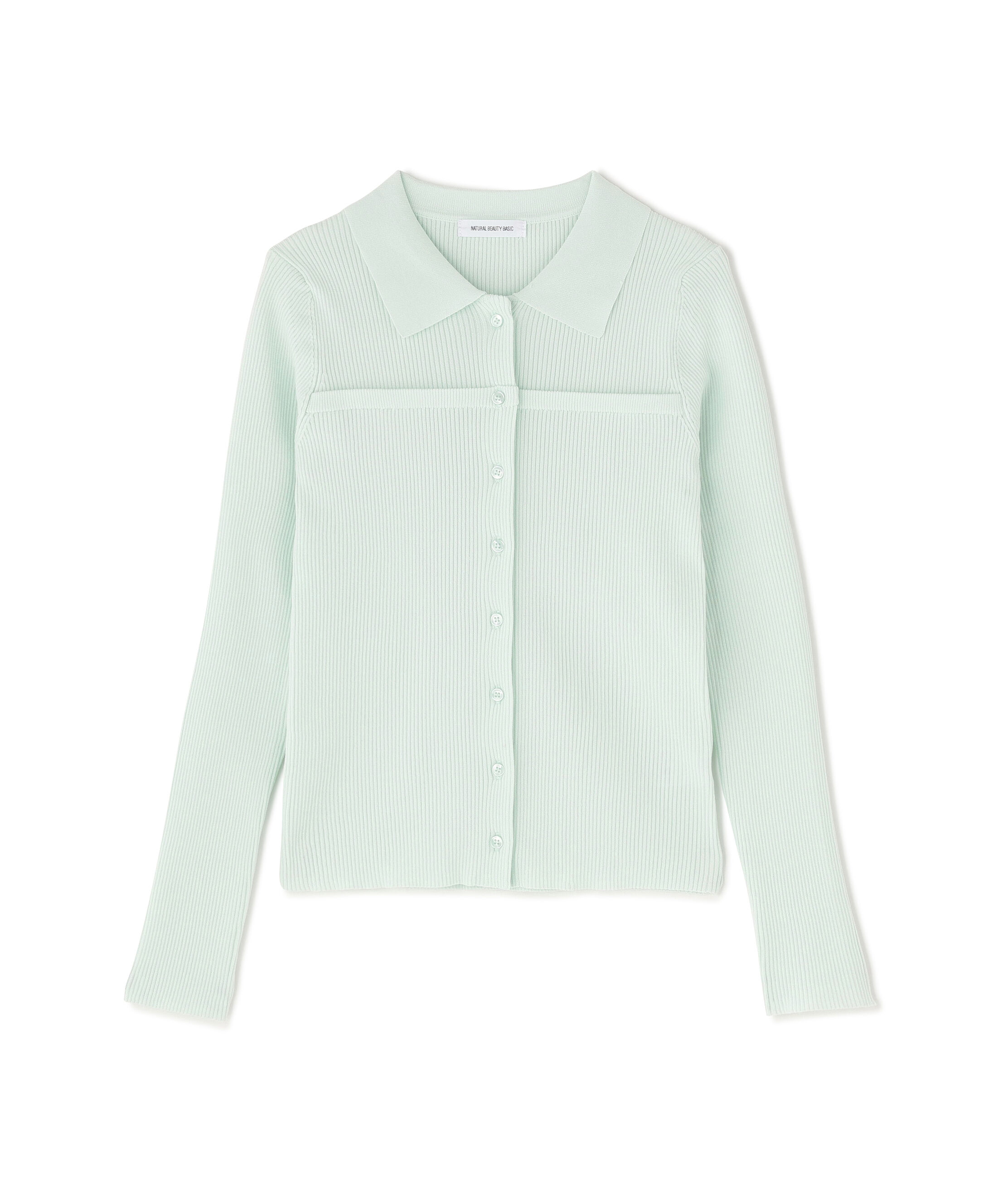  「ヨーク切替ポロニット」|ニット・セーター|