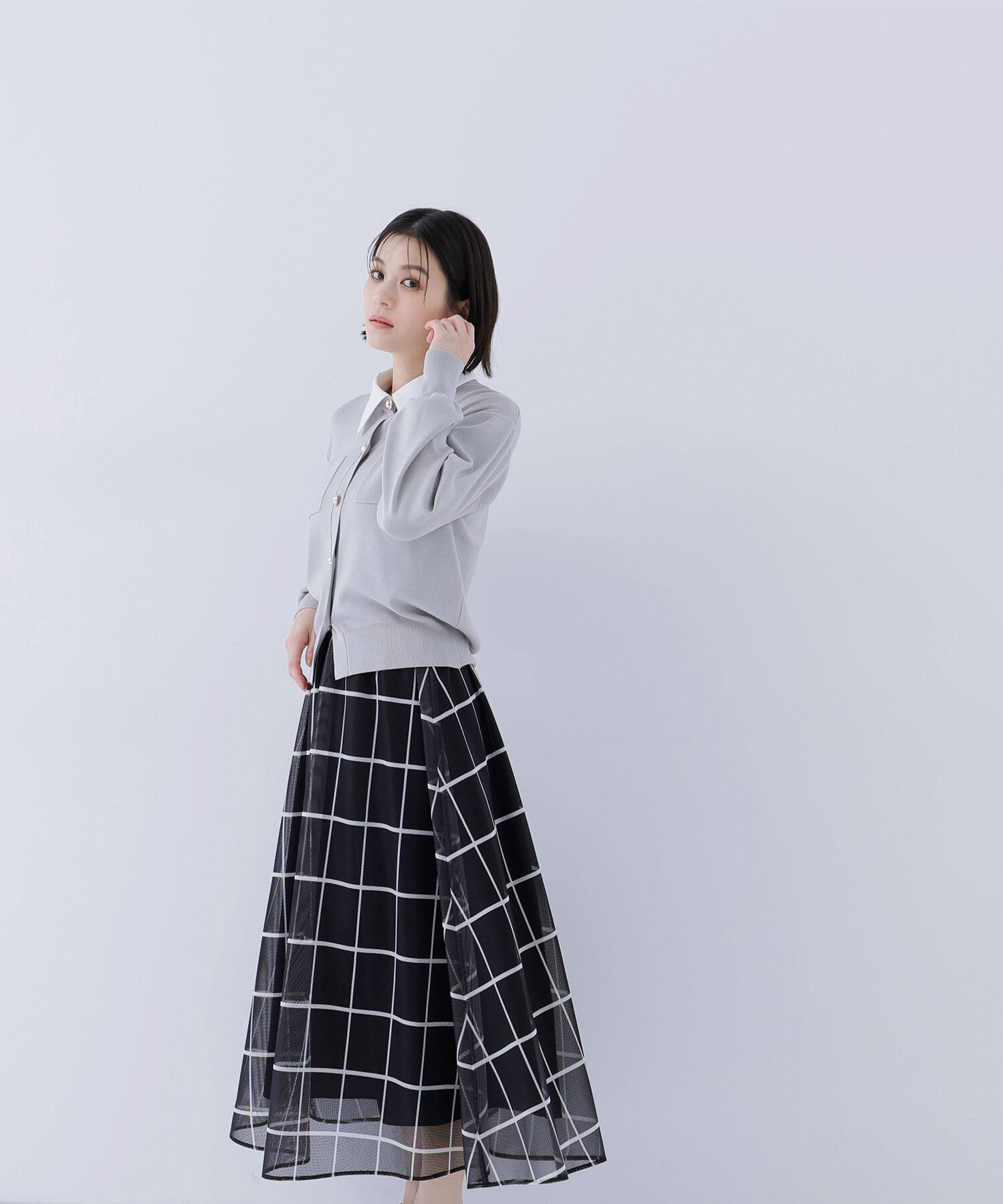  「2wayカラーニットカーディガン」|ニット・セーター|