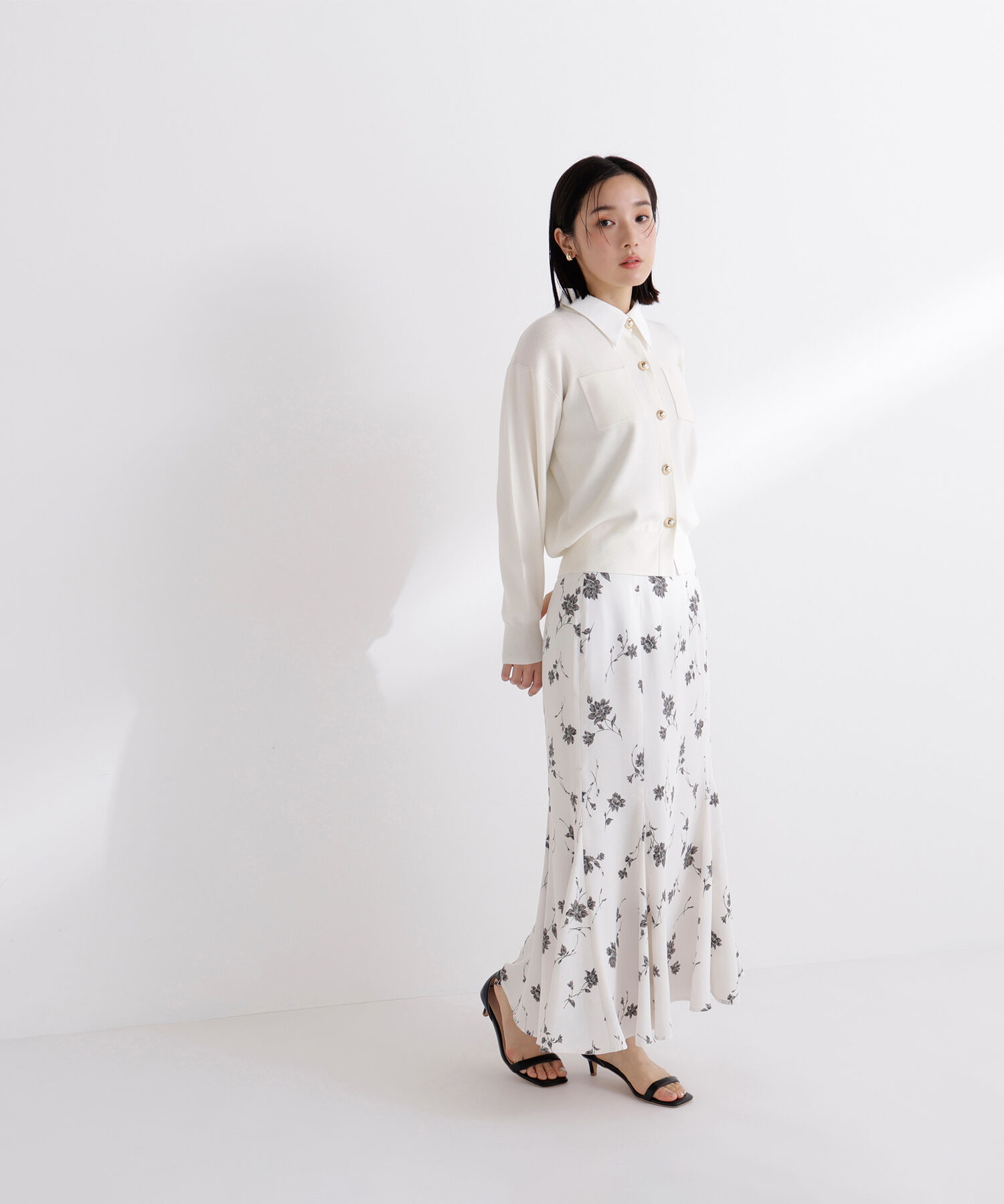  「2wayカラーニットカーディガン」|ニット・セーター|